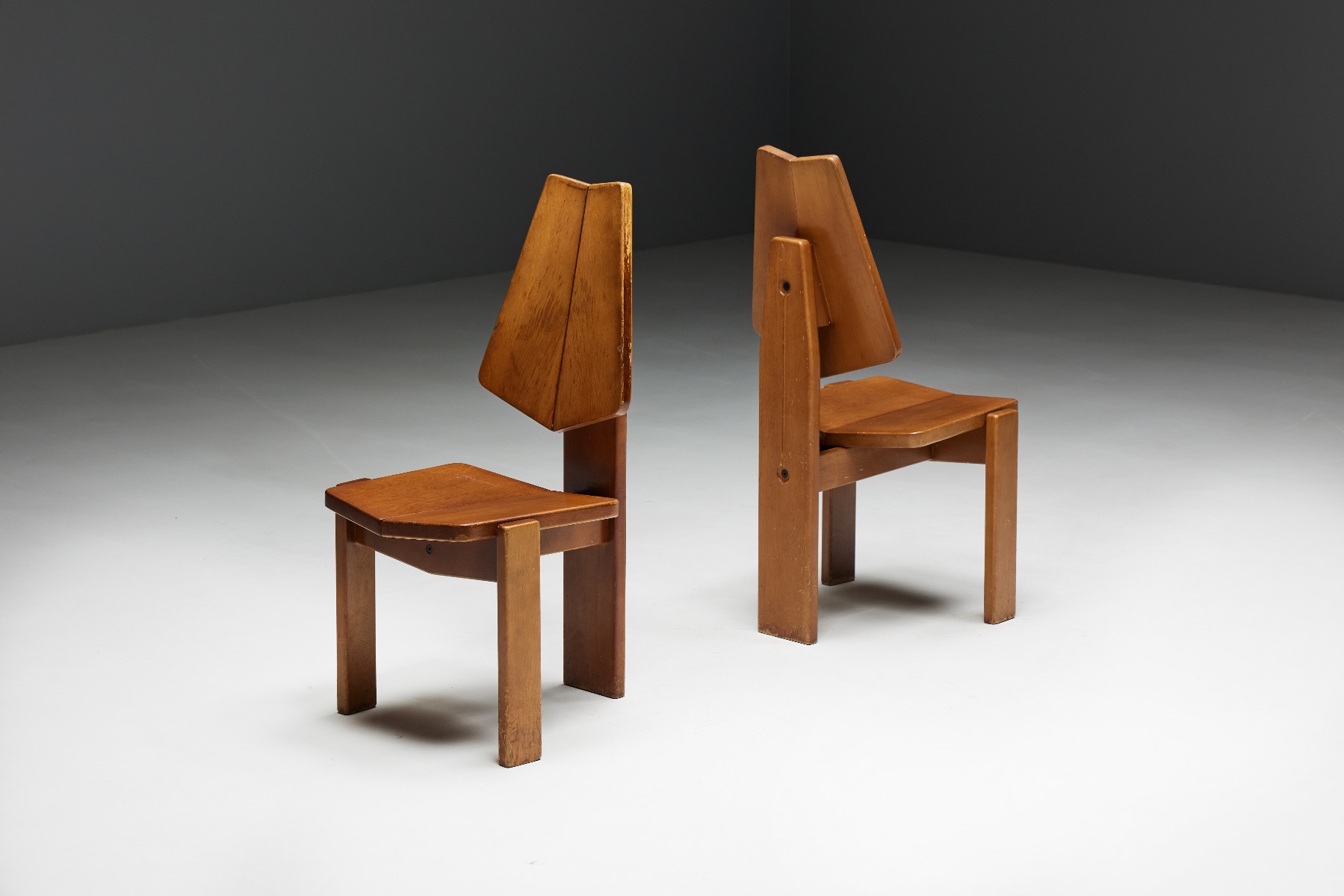 Brutalist Dining Chairs - 1970s