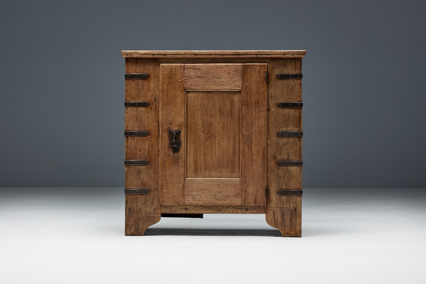 Brutalist Folk Art Cabinet - 18th Century