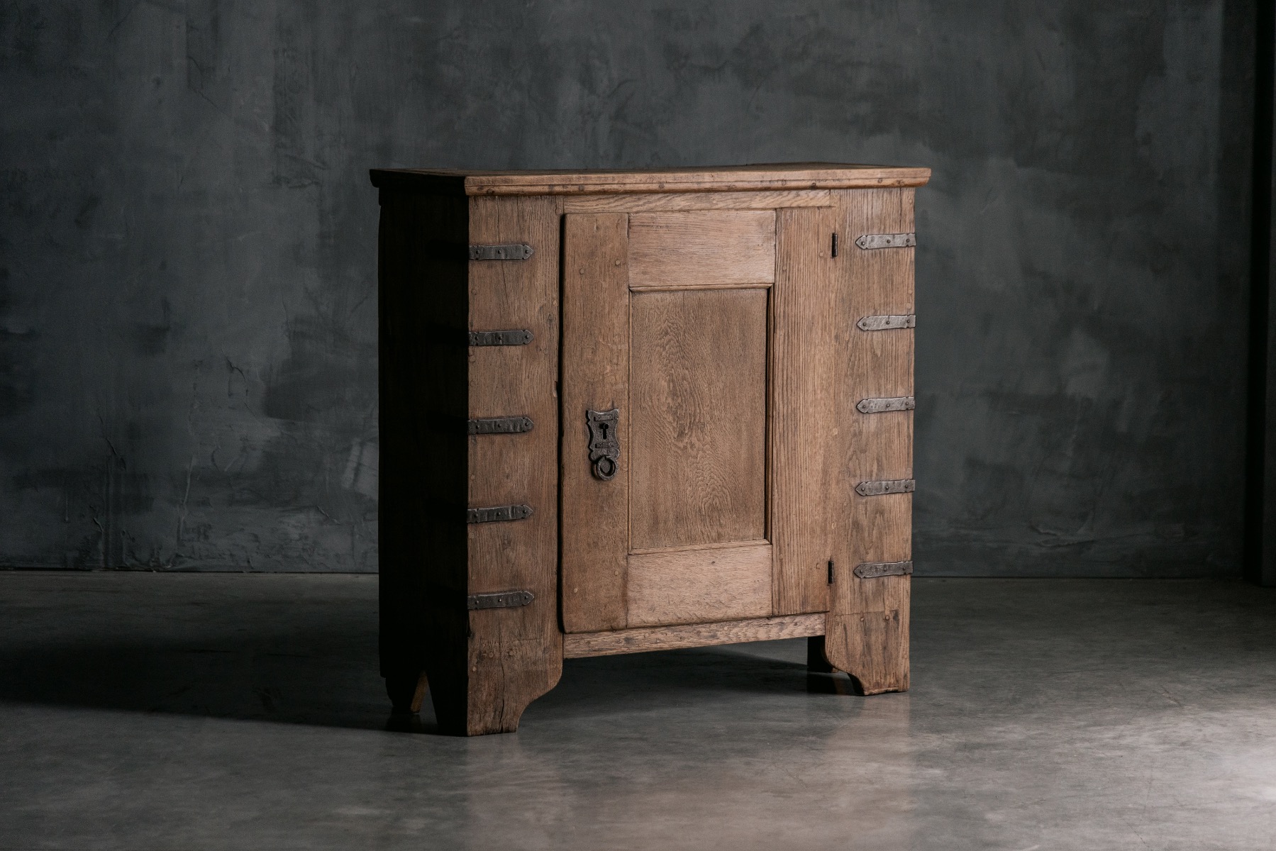 Brutalist Folk Art Cabinet - 18th Century
