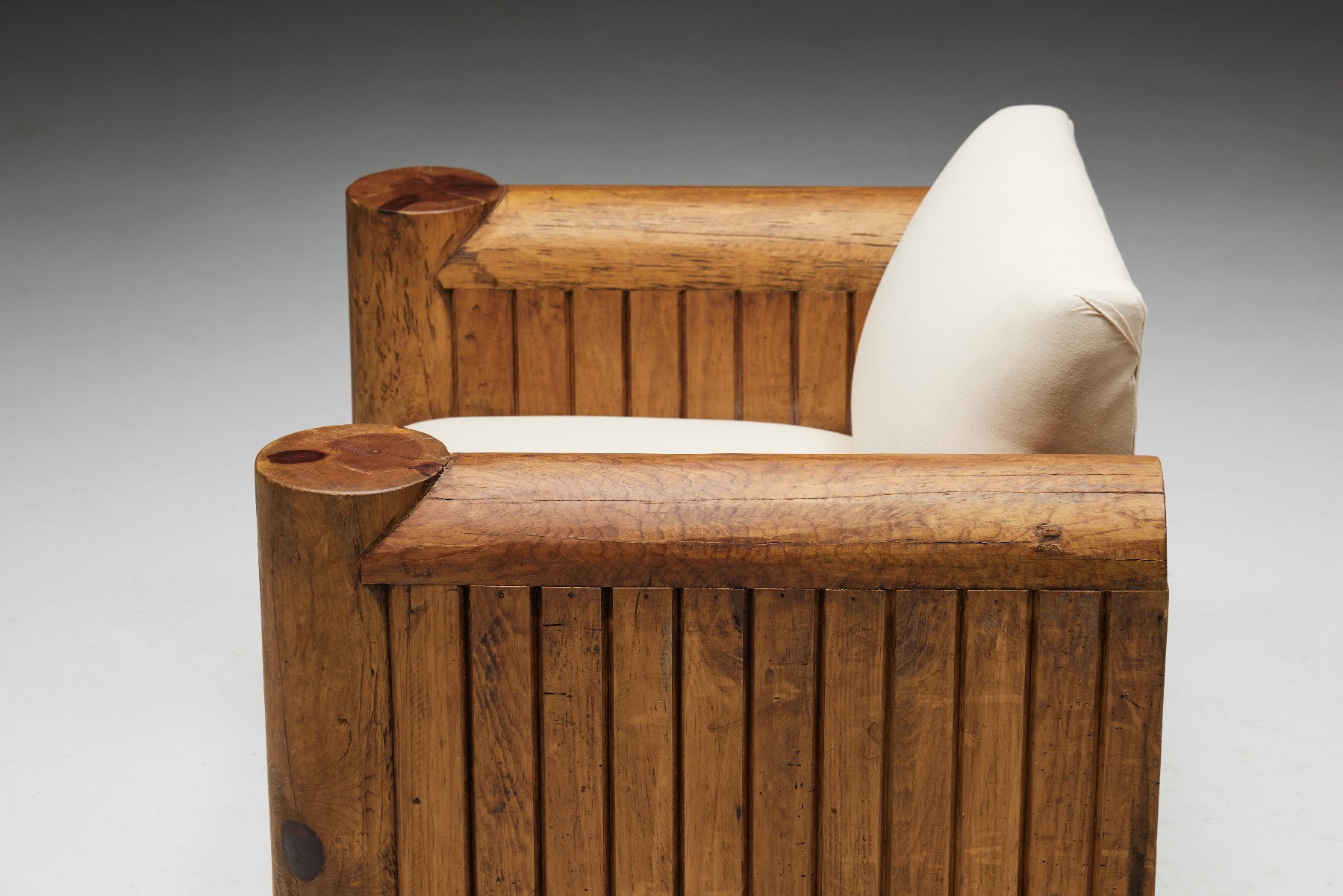 Brutalist Naive Lounge Chairs - 1940s