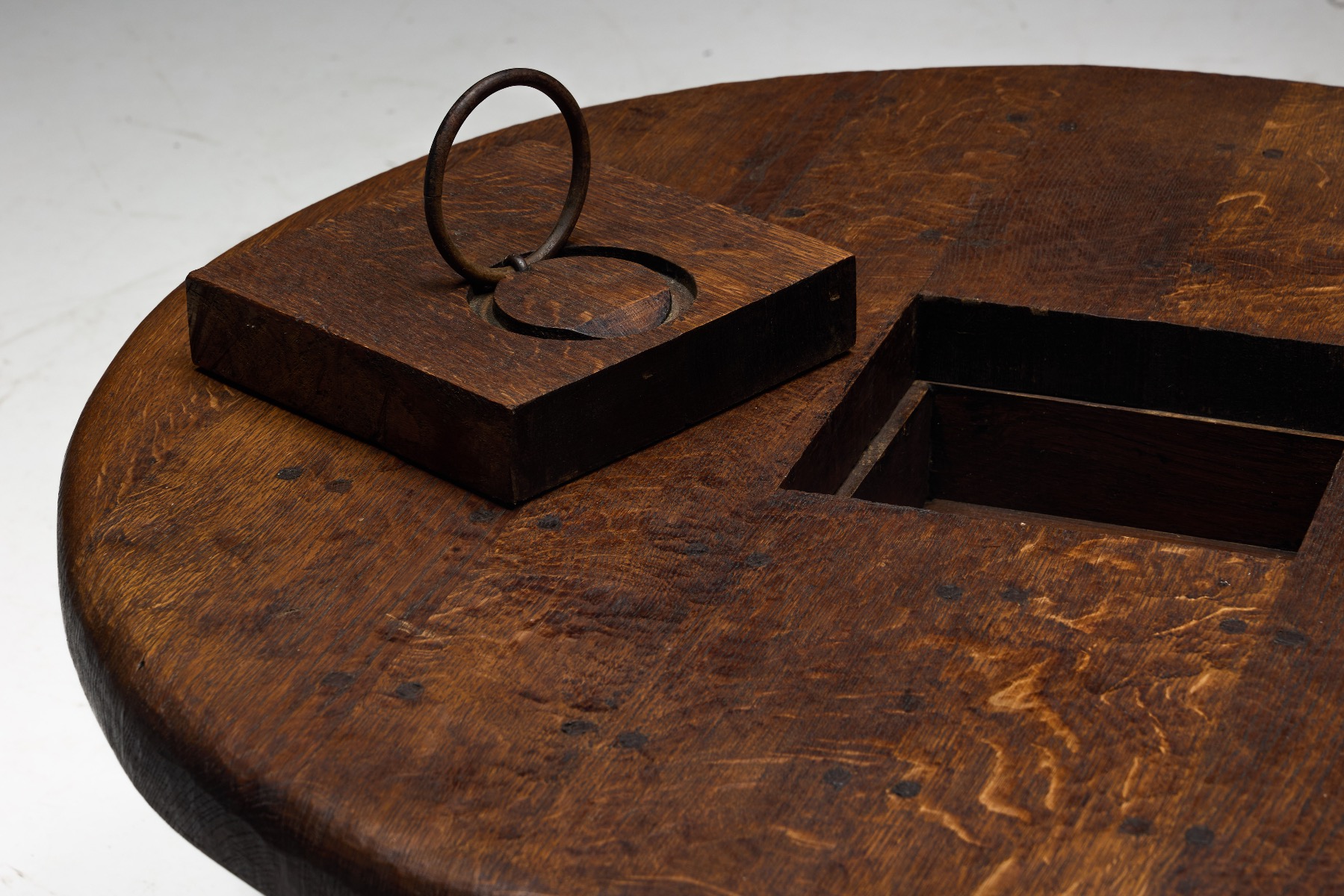 Brutalist Round Coffee Table - 1960s