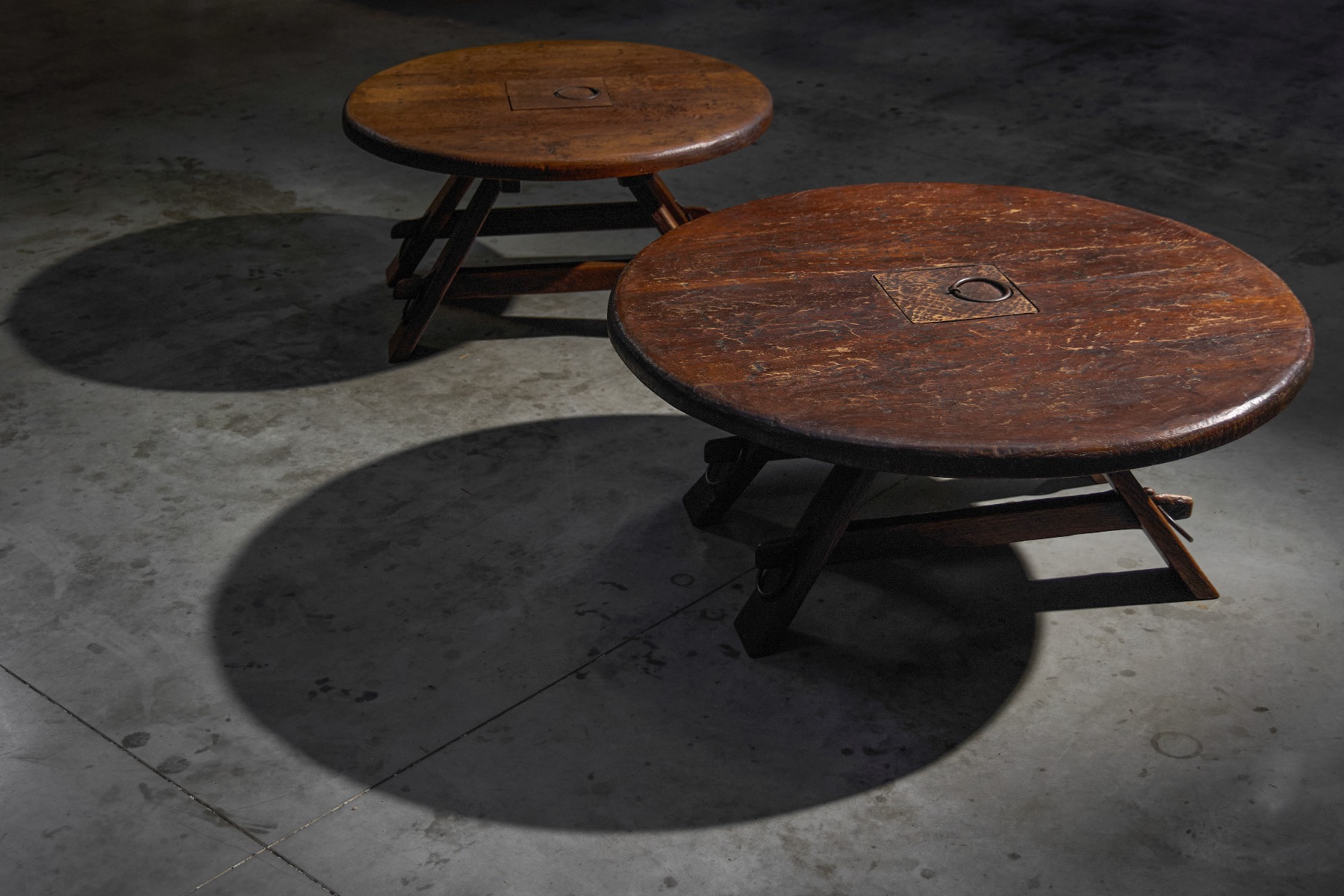 Brutalist Round Coffee Table - 1960s