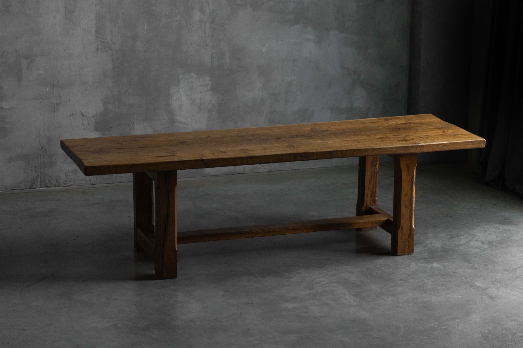 Brutalist Rustic Dining Table, France - Mid-20th Century