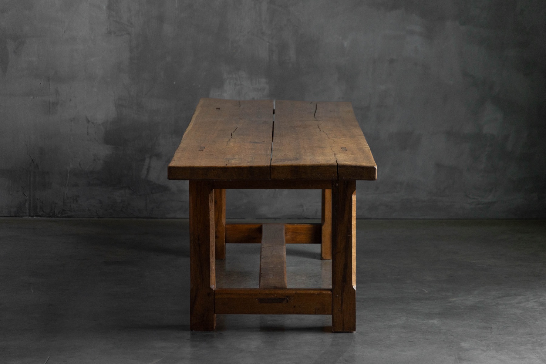 Brutalist Rustic Dining Table, France - Mid-20th Century