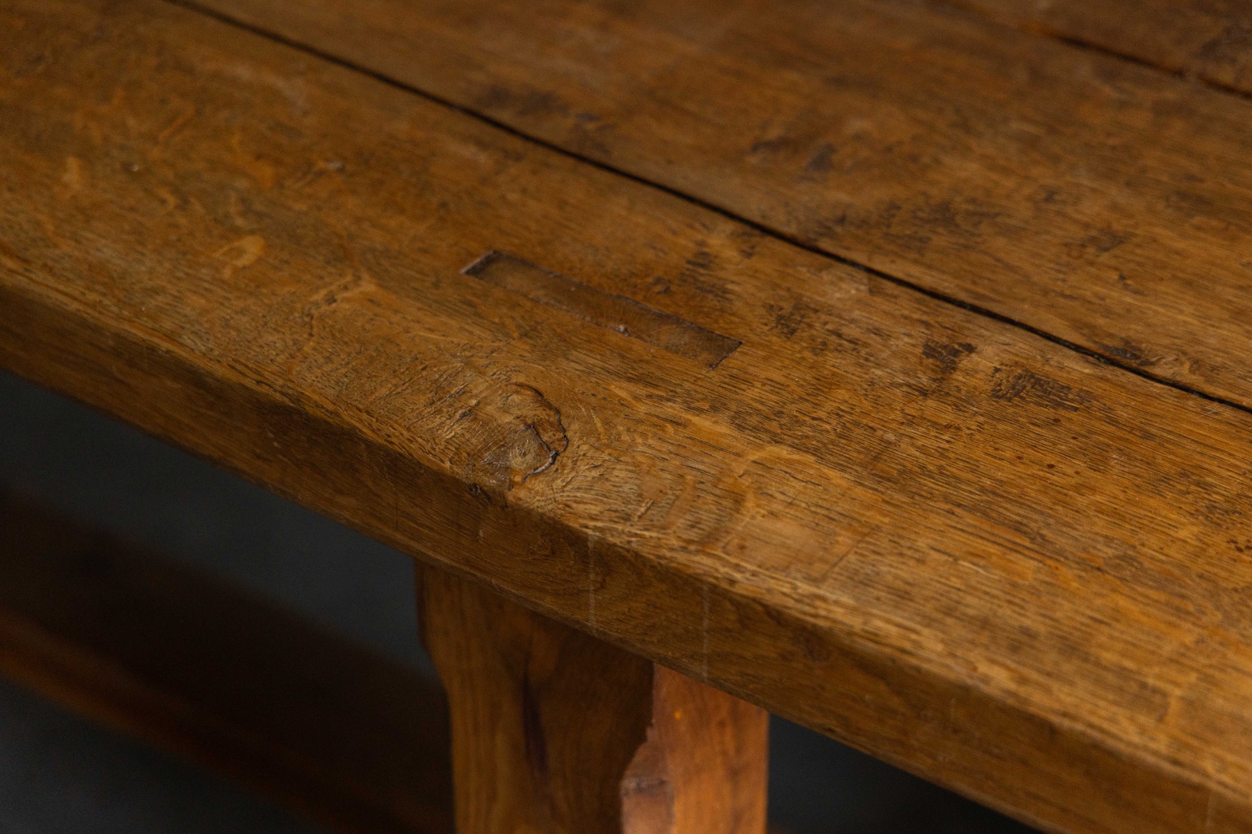 Brutalist Rustic Dining Table, France - Mid-20th Century