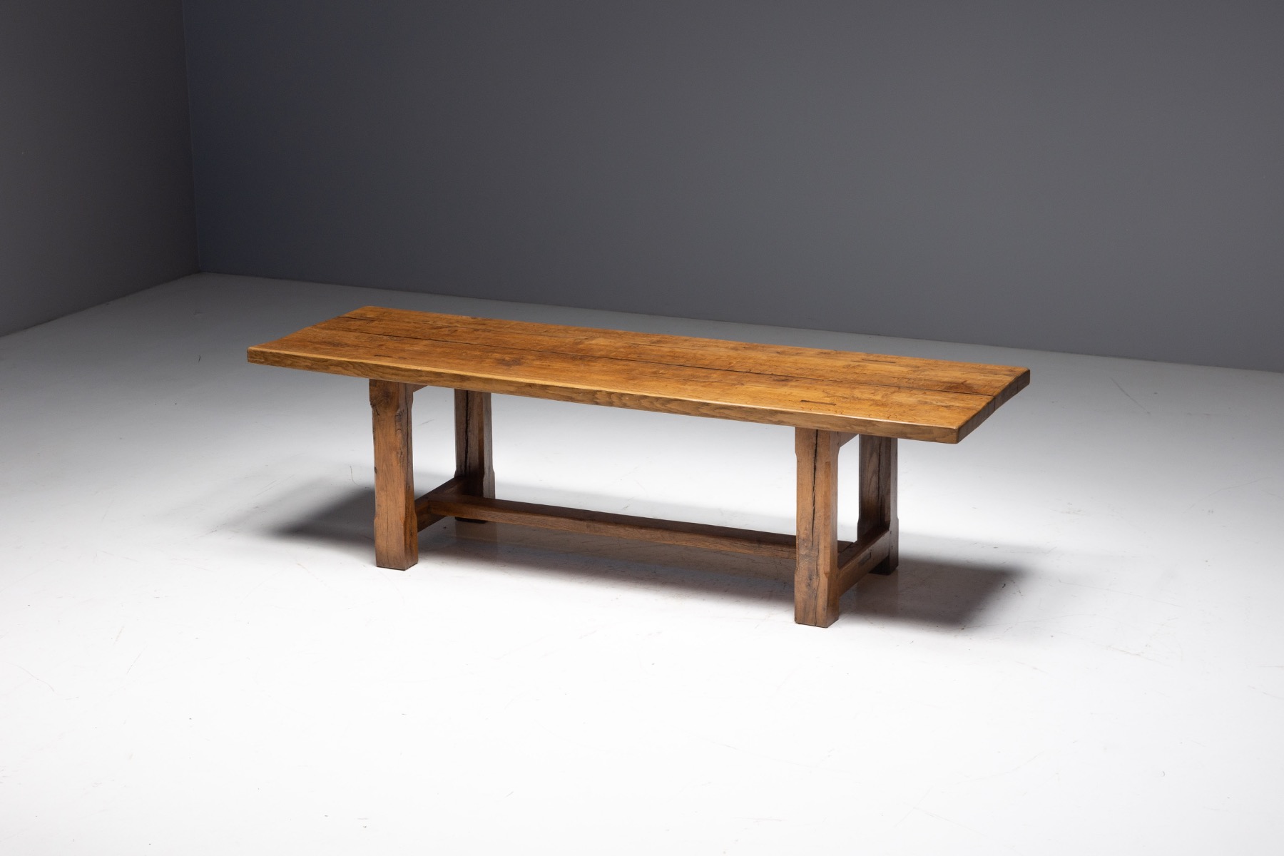 Brutalist Rustic Dining Table, France - Mid-20th Century