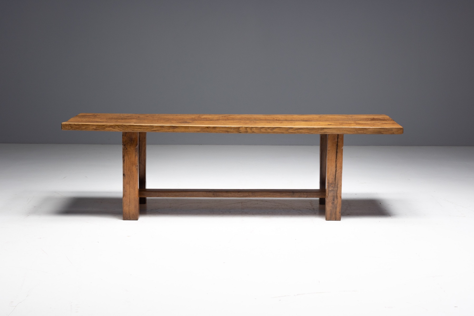 Brutalist Rustic Dining Table, France - Mid-20th Century