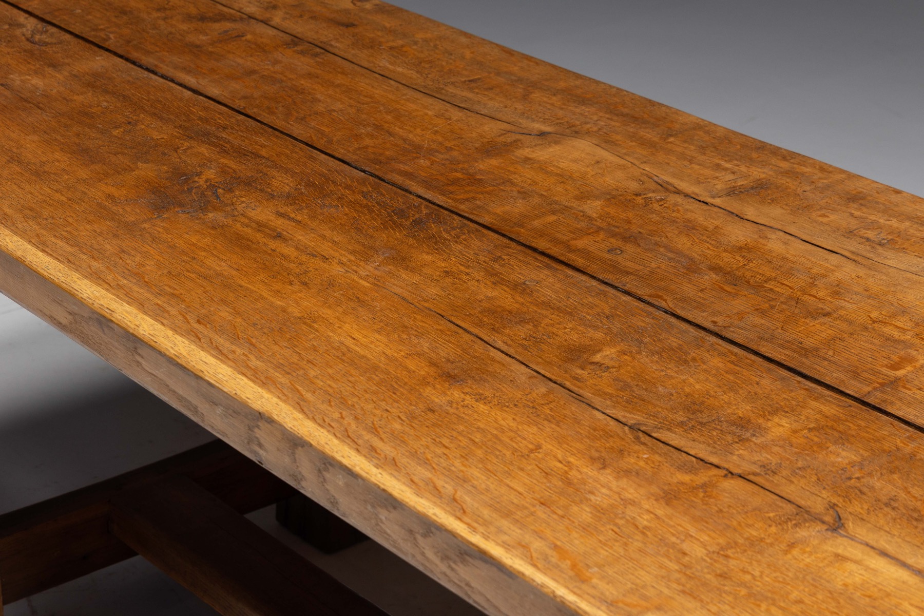 Brutalist Rustic Dining Table, France - Mid-20th Century