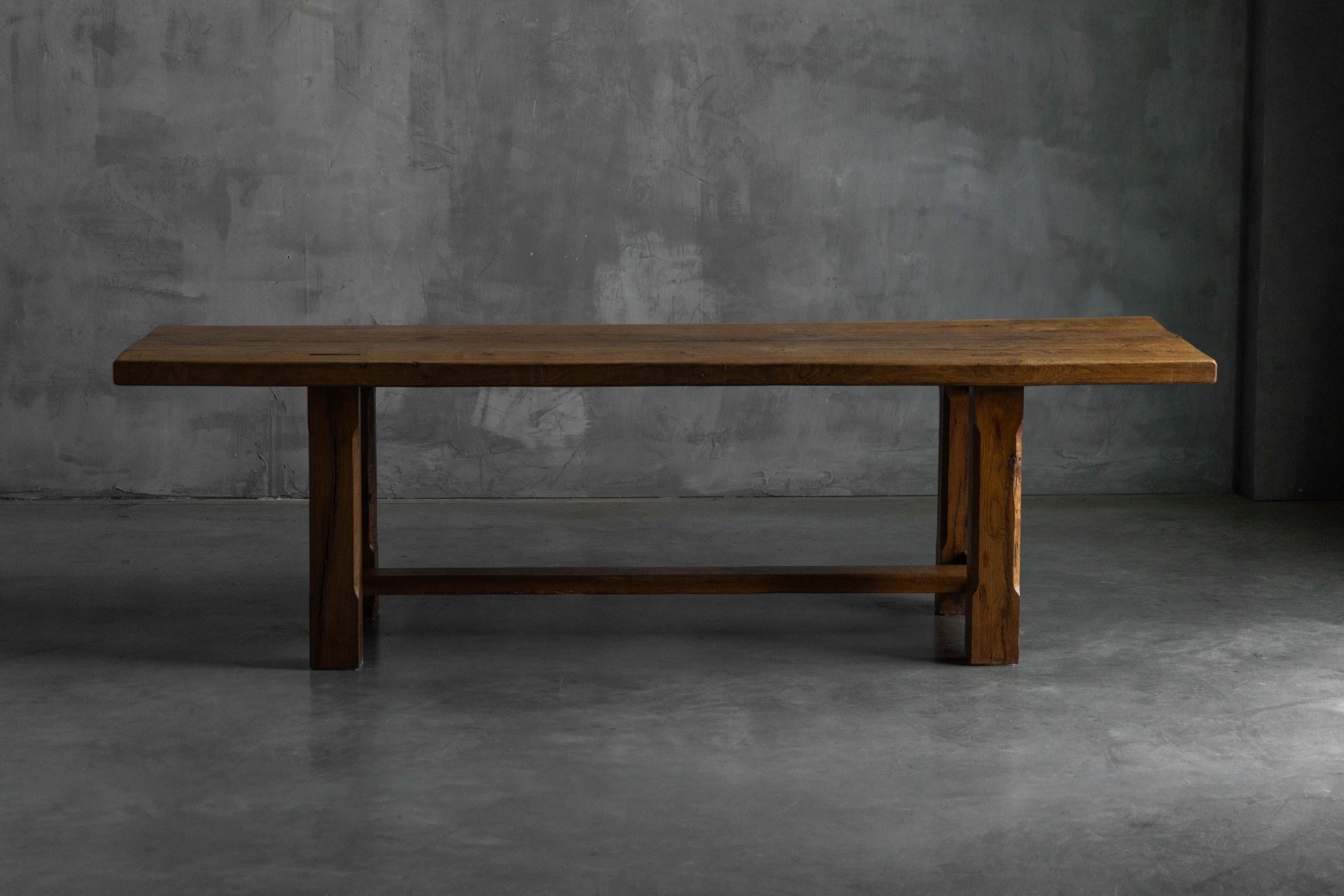 Brutalist Rustic Dining Table, France - Mid-20th Century