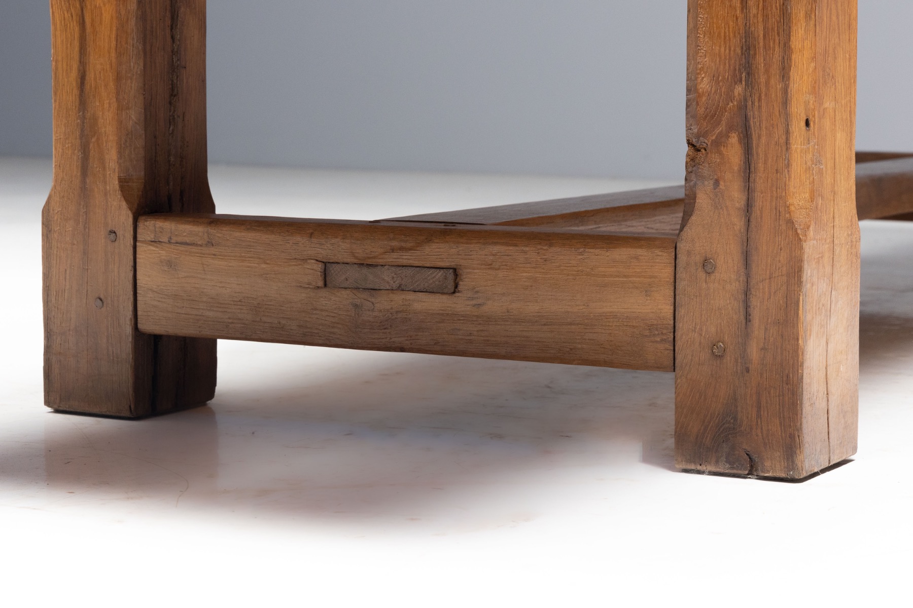 Brutalist Rustic Dining Table, France - Mid-20th Century