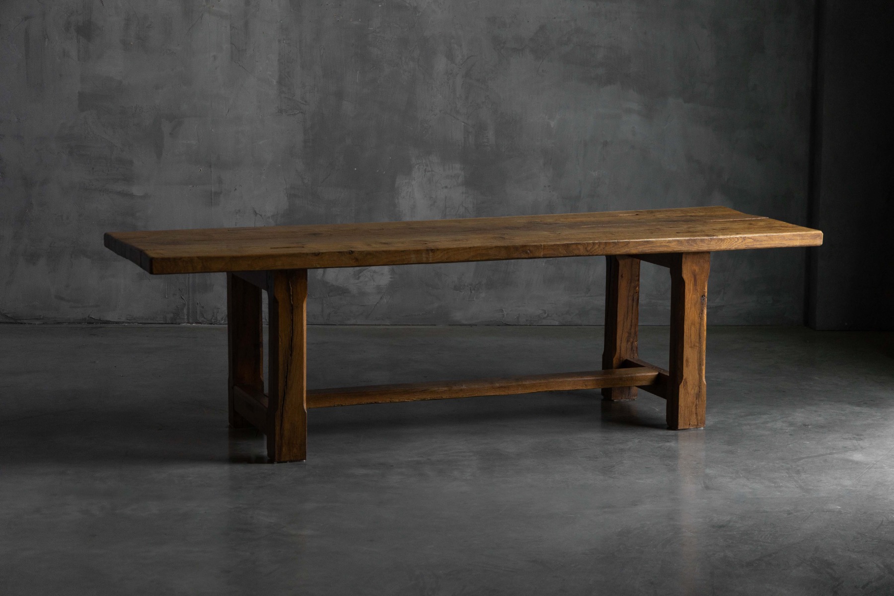 Brutalist Rustic Dining Table, France - Mid-20th Century