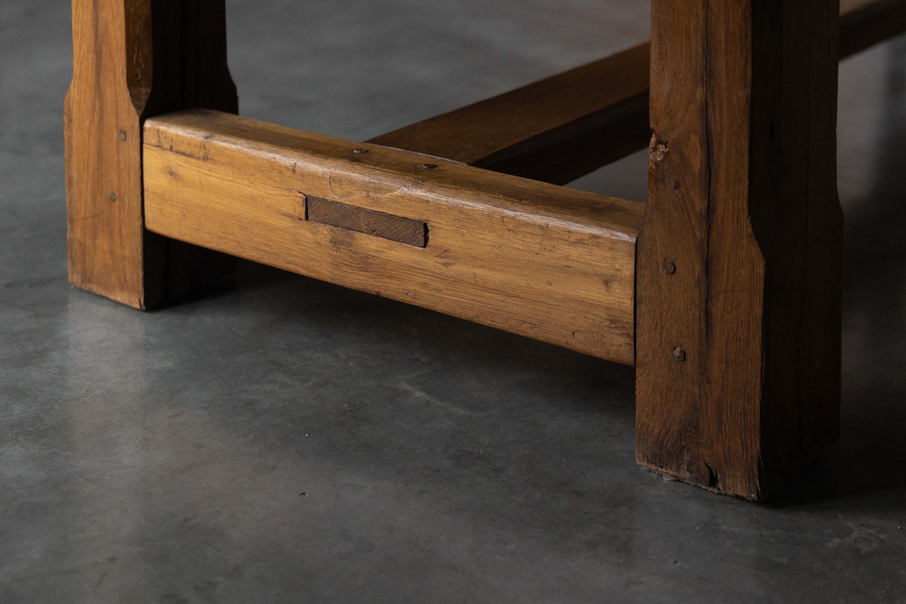 Brutalist Rustic Dining Table, France - Mid-20th Century