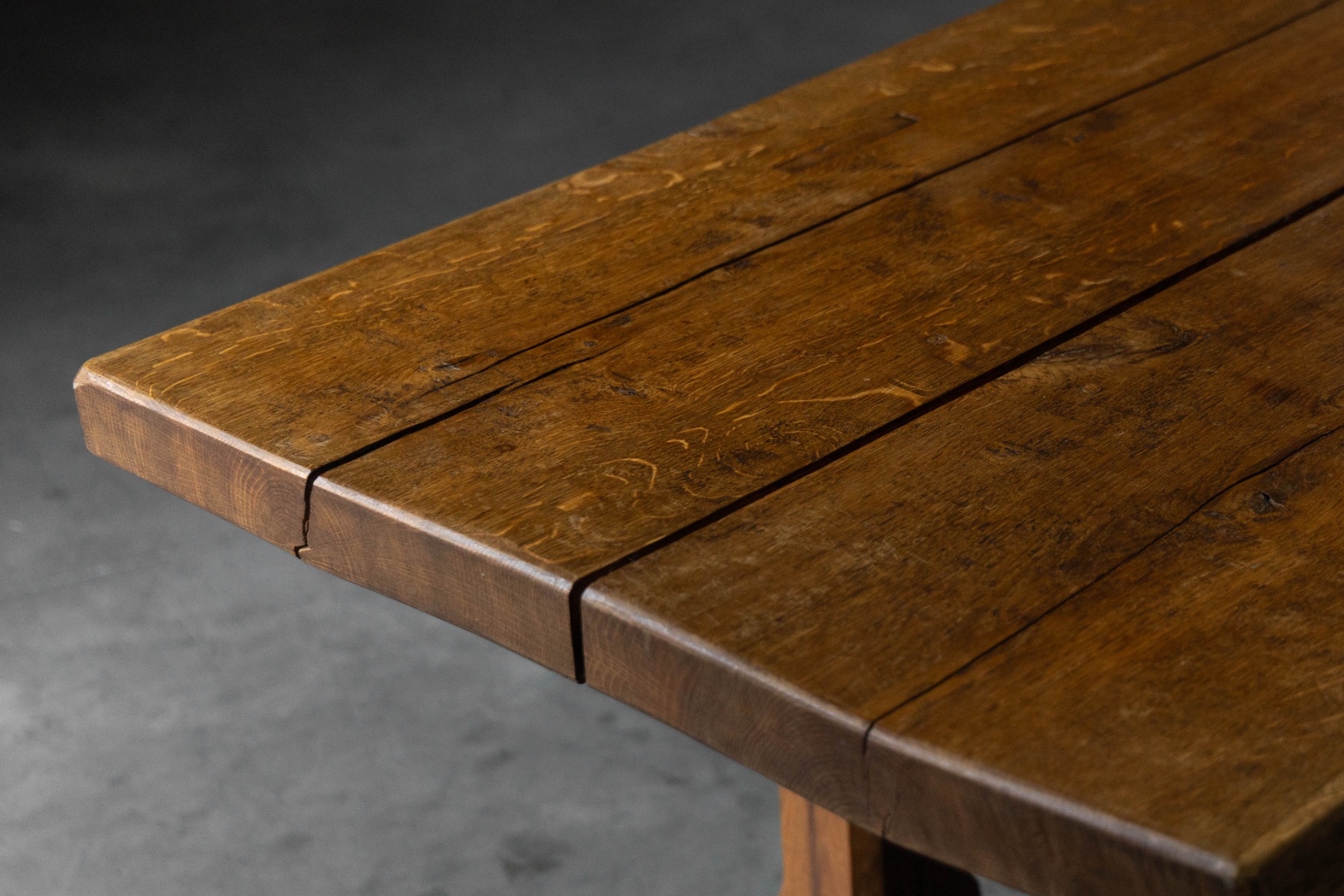 Brutalist Rustic Dining Table, France - Mid-20th Century