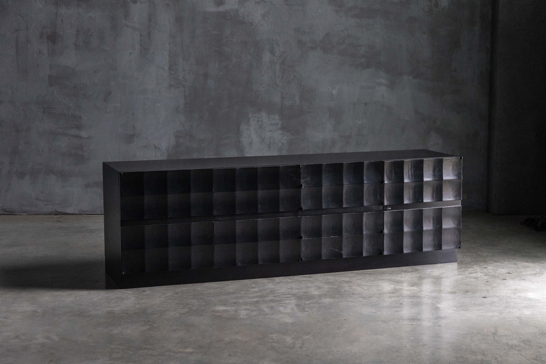 Brutalist Sideboard by De Coene - 1970s