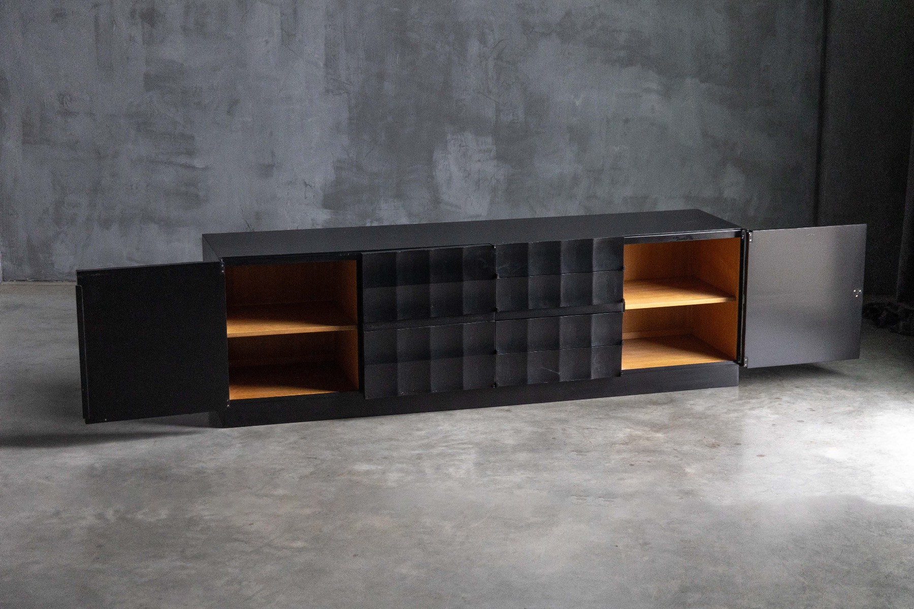 Brutalist Sideboard by De Coene - 1970s
