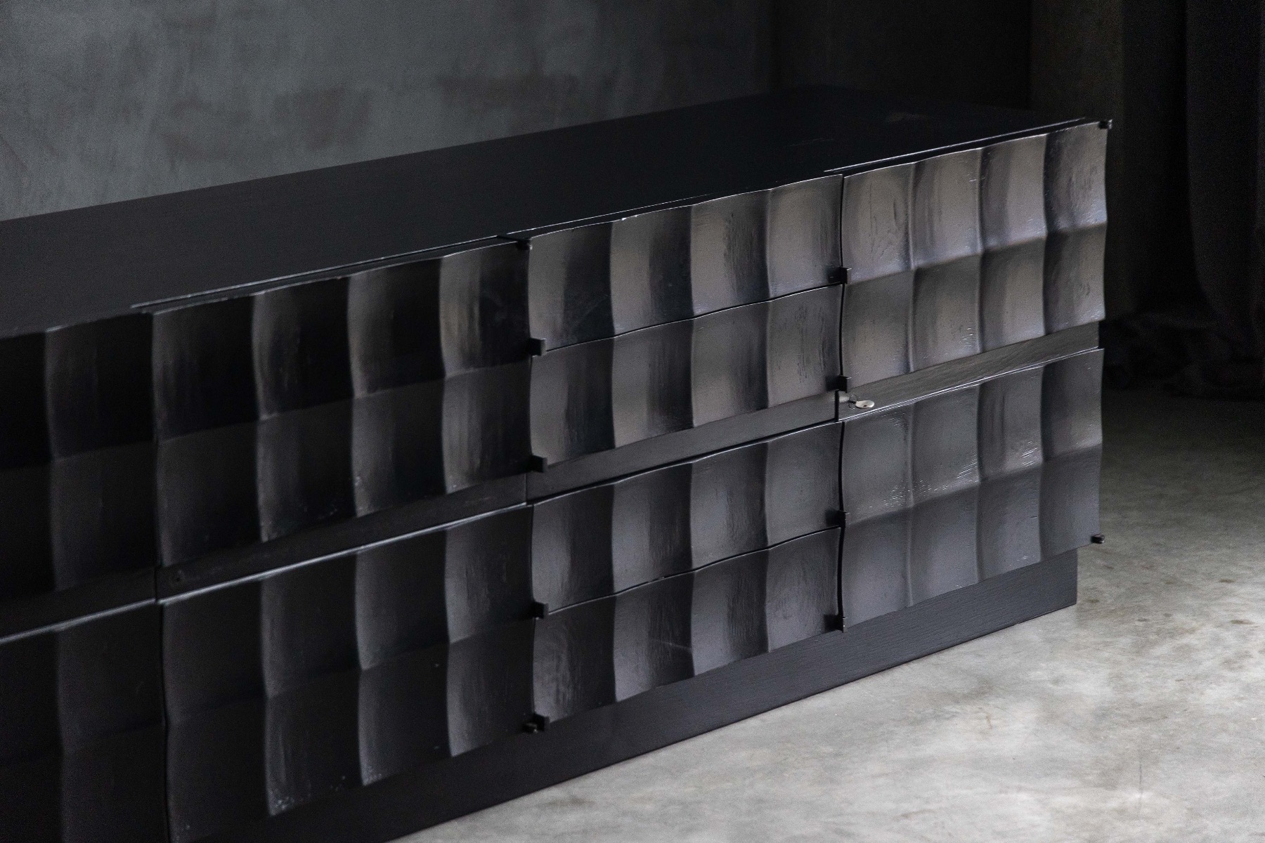 Brutalist Sideboard by De Coene - 1970s