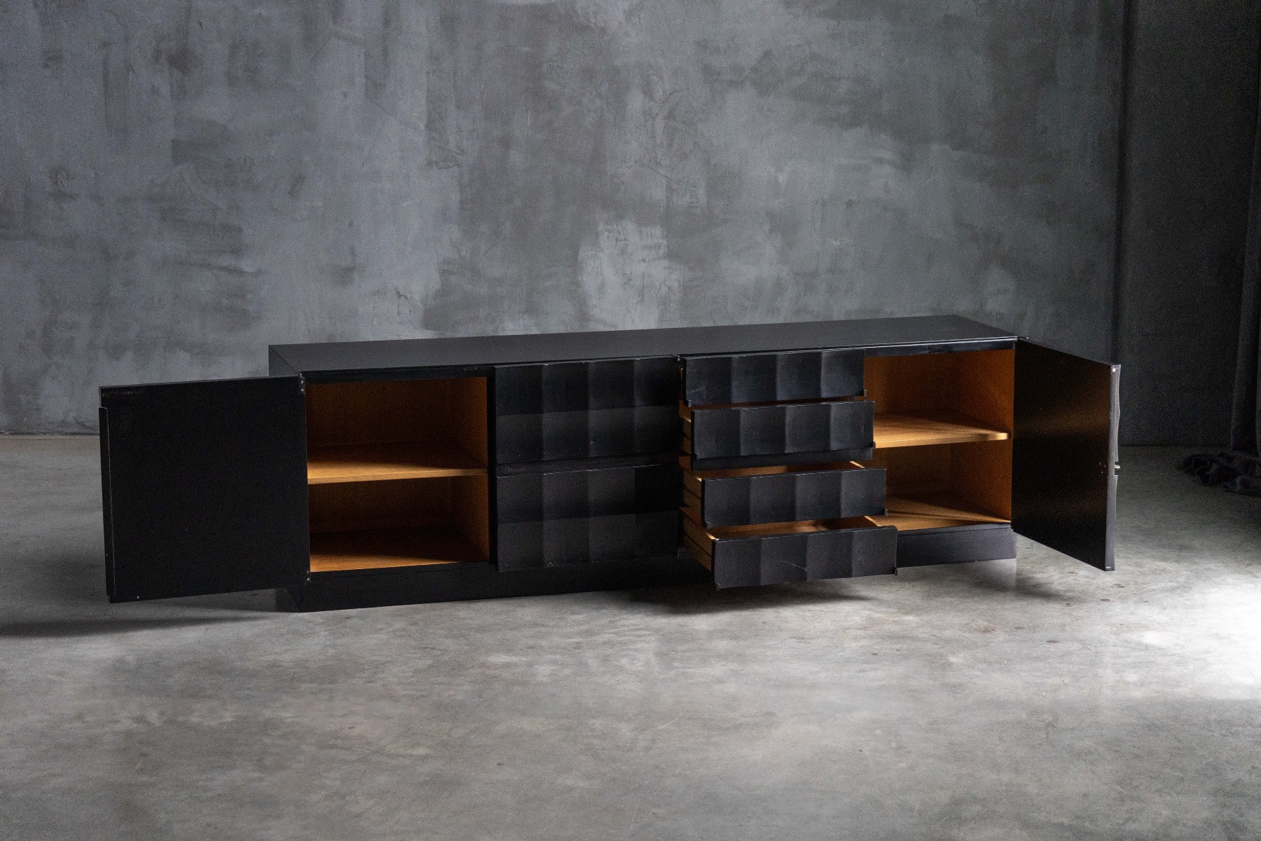 Brutalist Sideboard by De Coene - 1970s