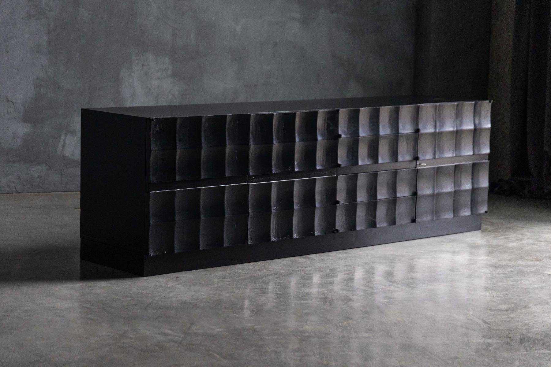 Brutalist Sideboard by De Coene - 1970s
