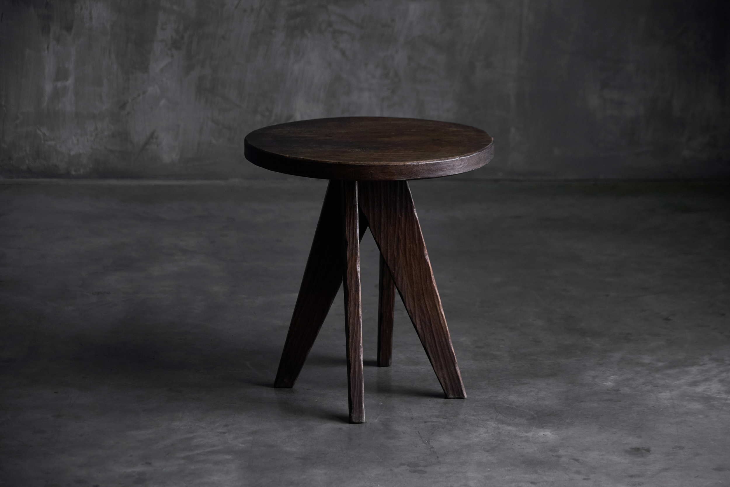 Brutalist Wooden Tables, France - Mid-20th Century
