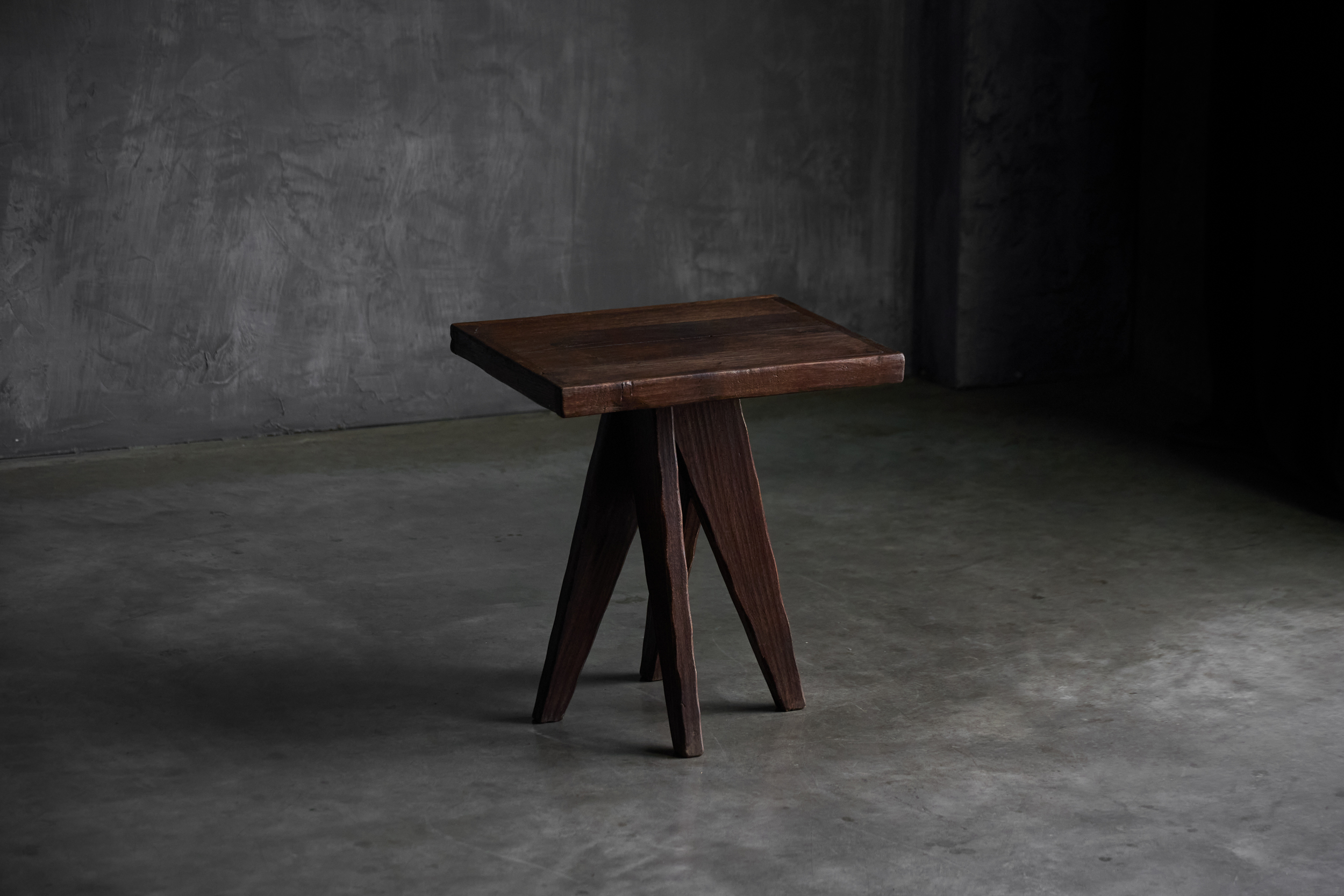 Brutalist Wooden Tables, France - Mid-20th Century