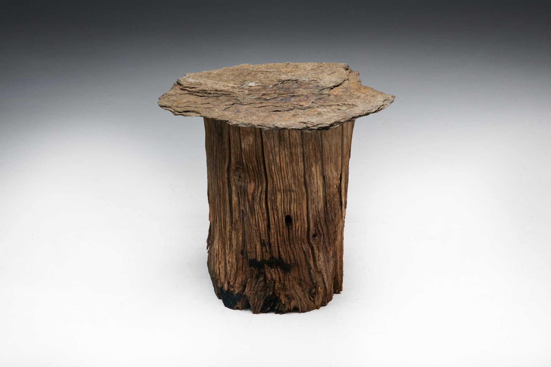 Brutalist Travail Populaire Side Table - Early 20th Century