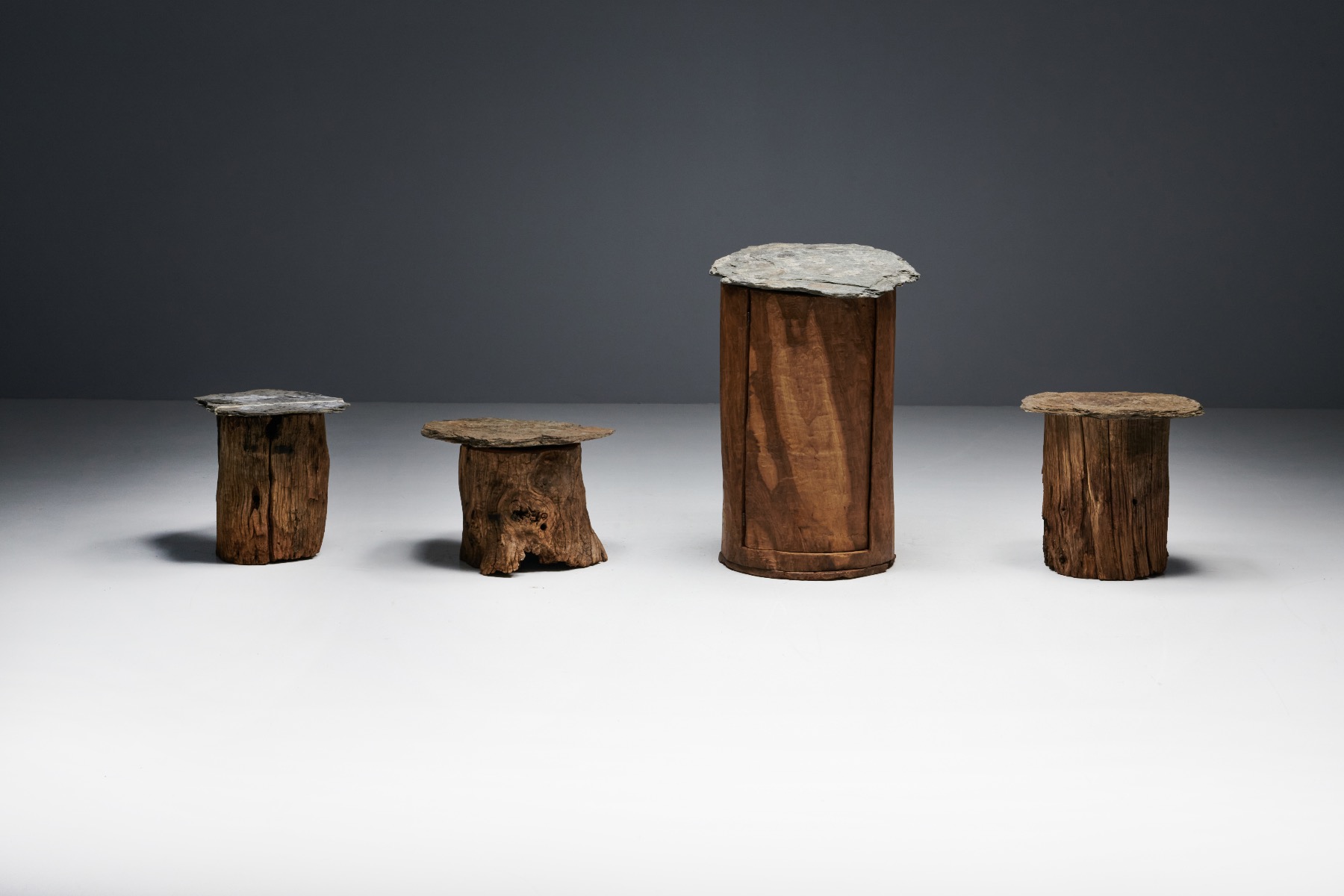Brutalist Travail Populaire Side Table - Early 20th Century