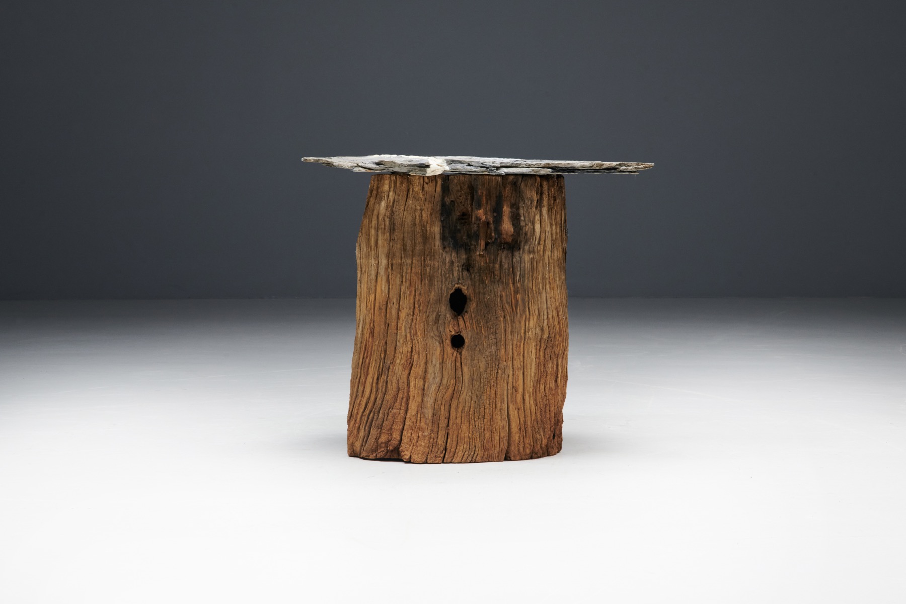 Brutalist Travail Populaire Side Table - Early 20th Century