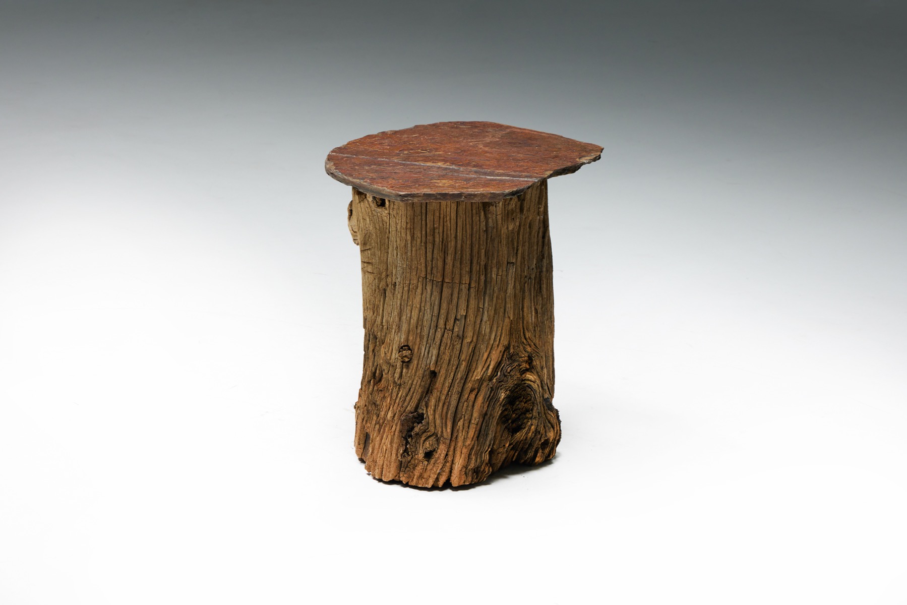 Brutalist Travail Populaire Side Table - Early 20th Century