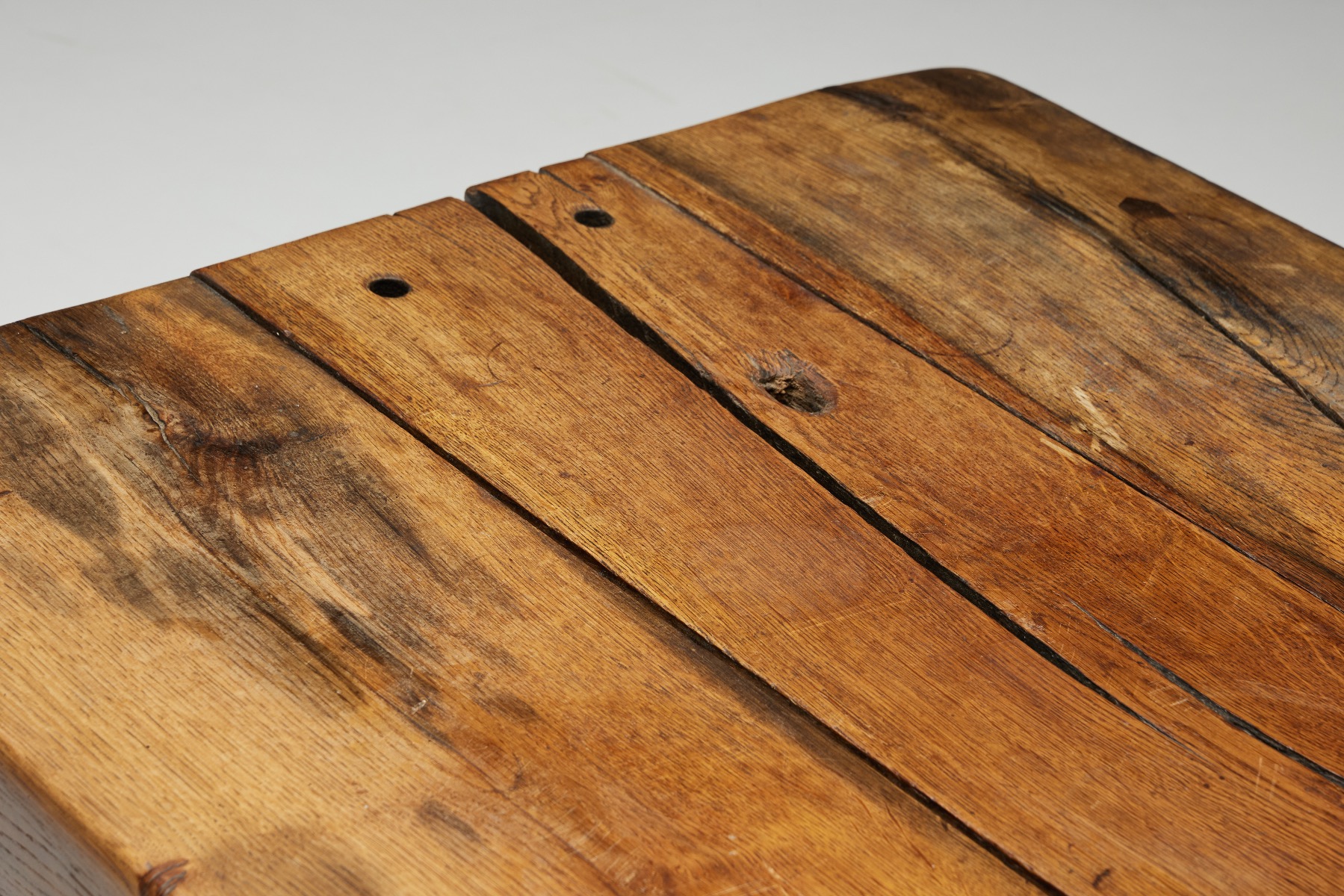 Brutalist Wooden Coffee Table - 1950s