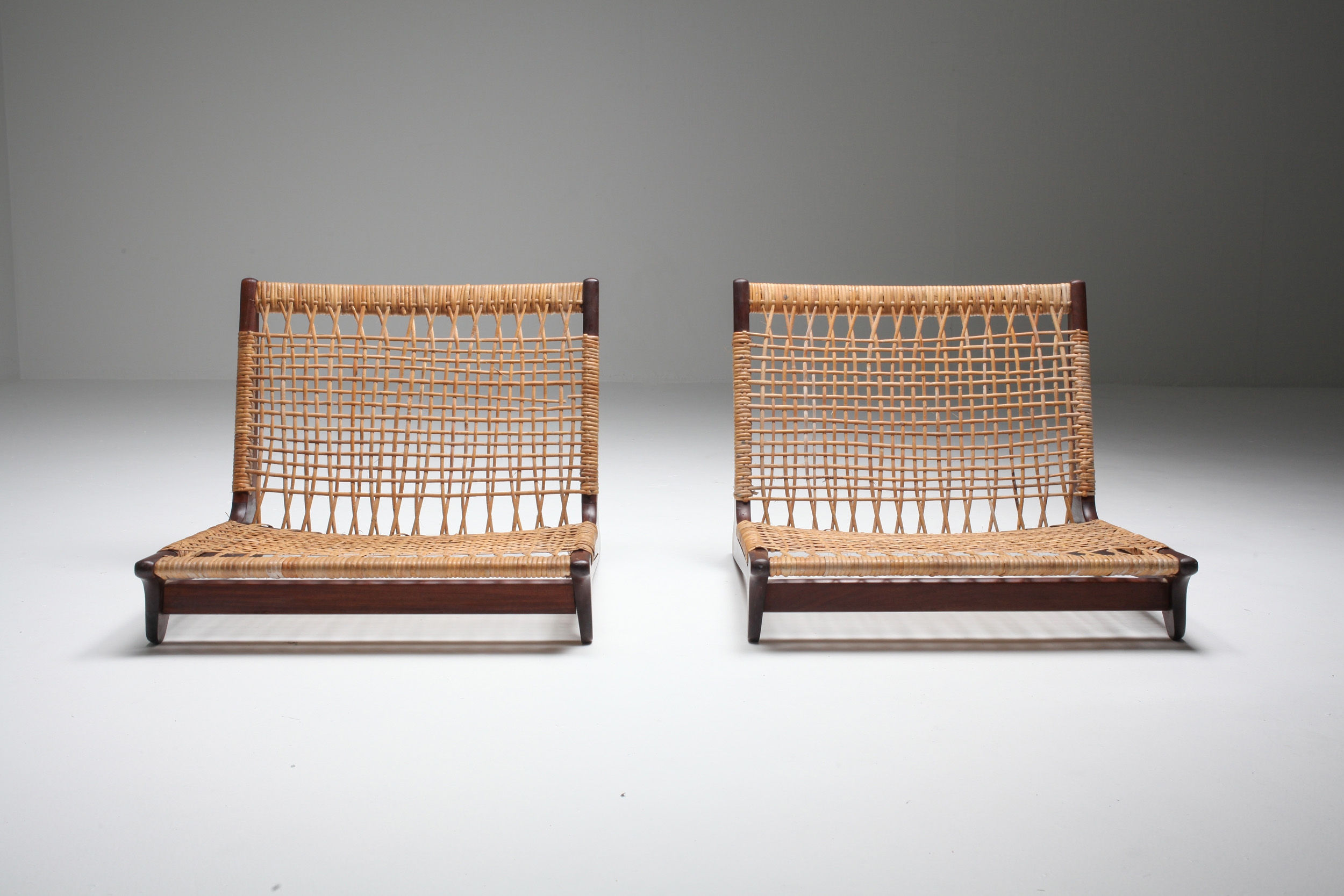Hans Olsen low lounge chairs - 1960