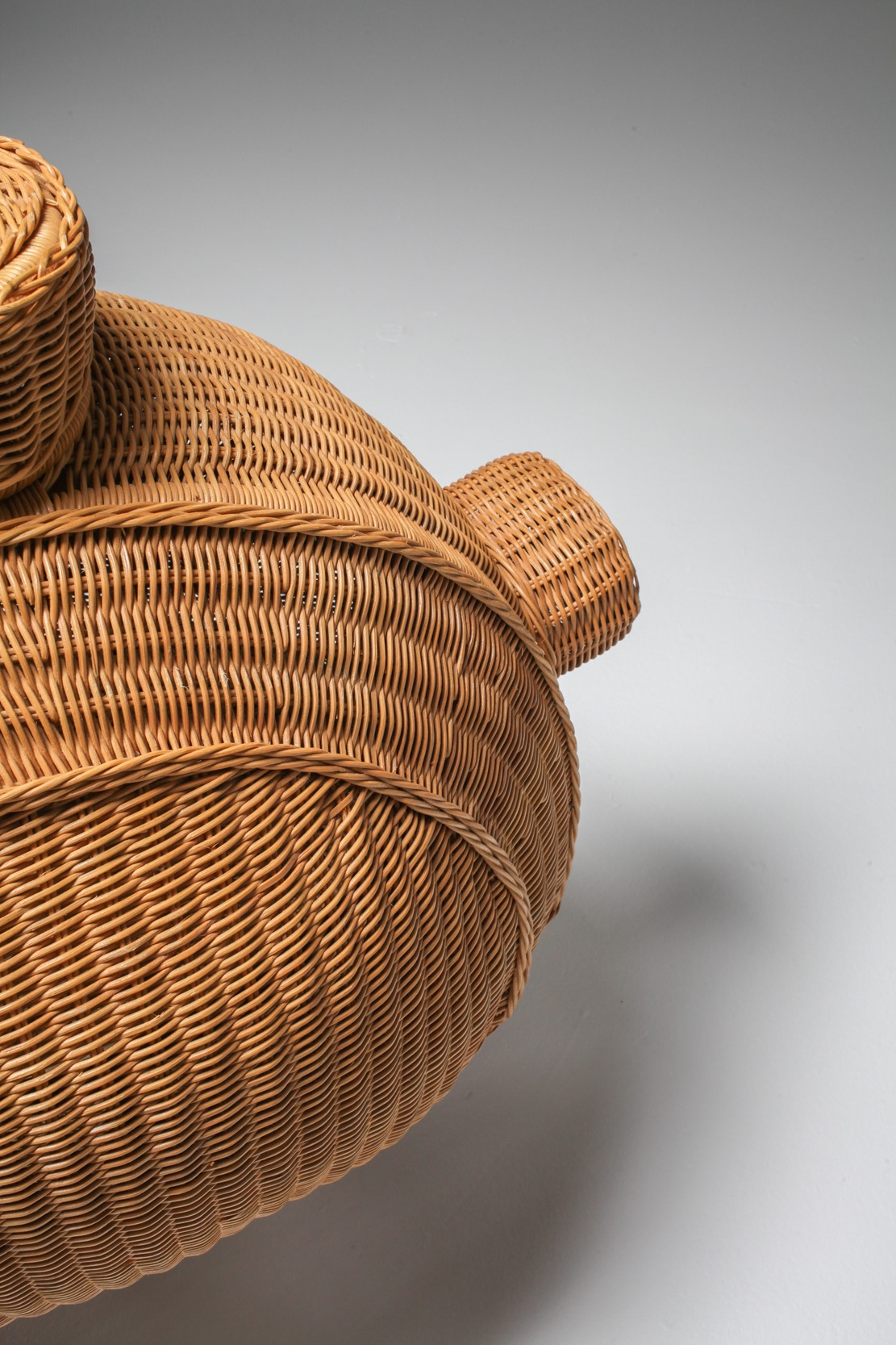 Bamboo wicker Vespa scooter - 1970s