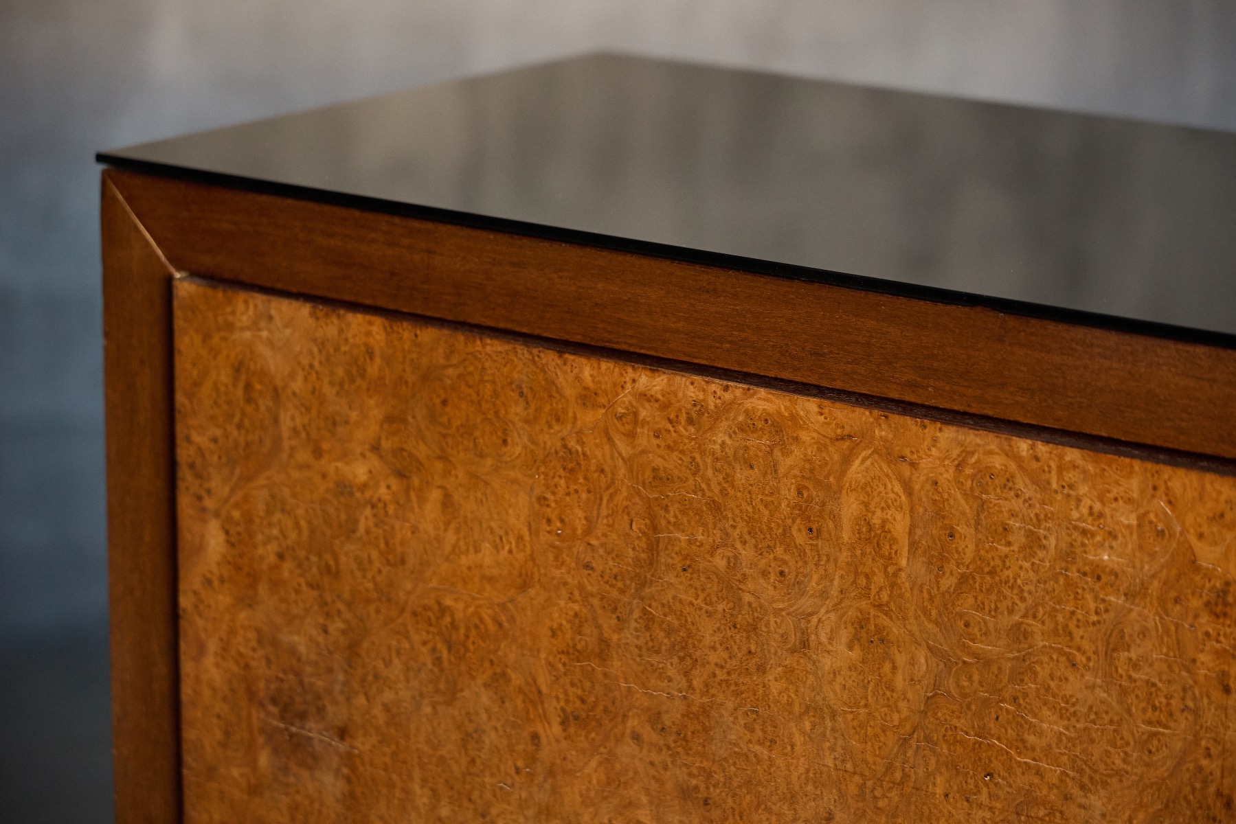 Burl Art Deco Credenza by Charles Van Beerleire - 1940s