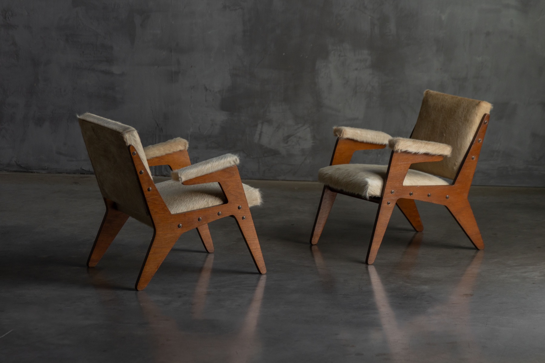 'H' Armchairs by José Zanine Caldas, Brazil - 1950s
