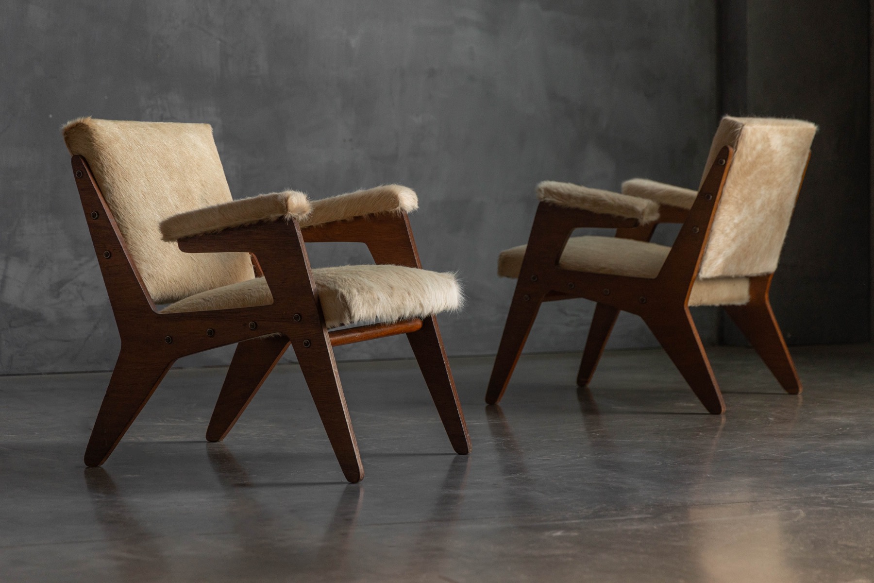 'H' Armchairs by José Zanine Caldas, Brazil - 1950s
