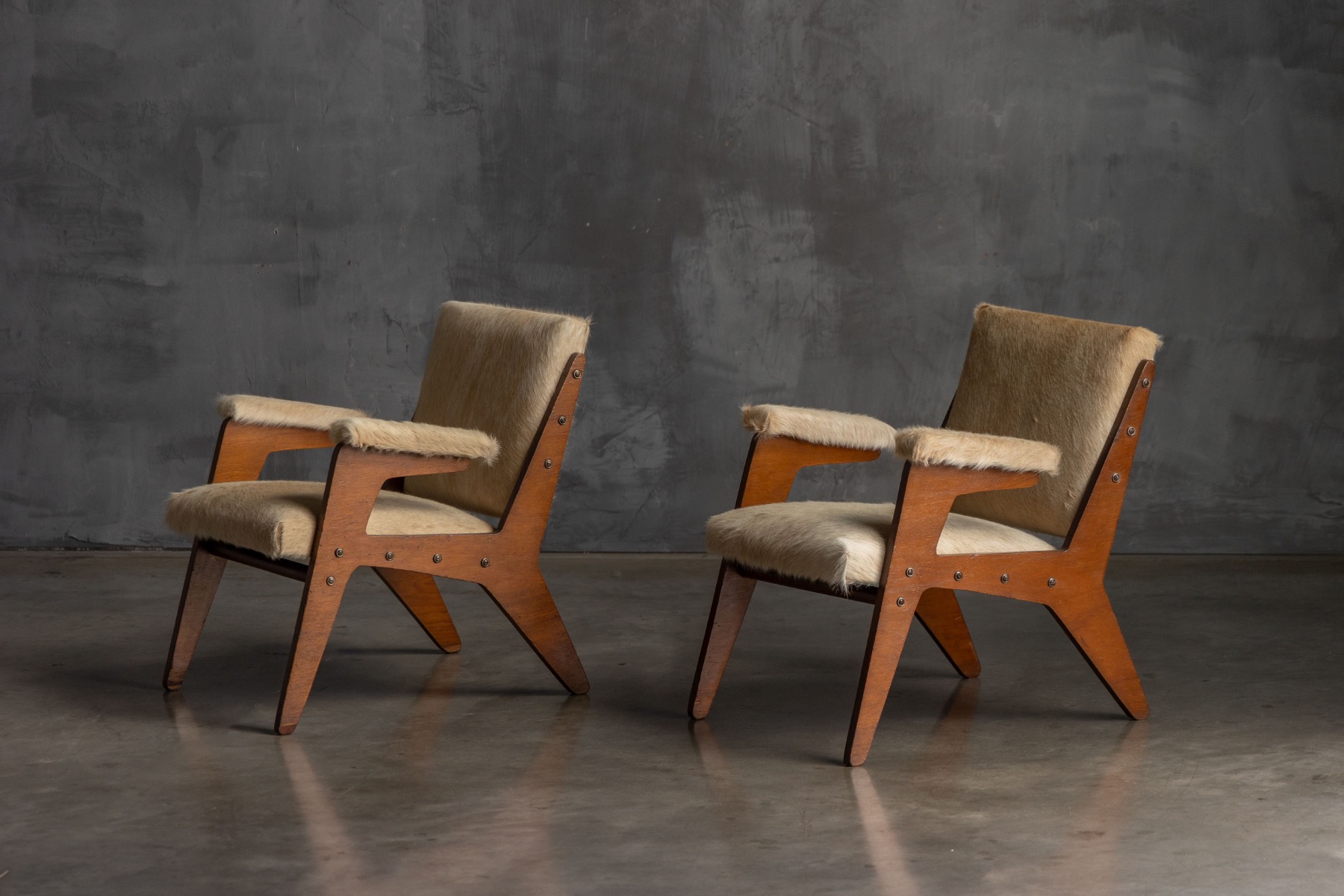 'H' Armchairs by José Zanine Caldas, Brazil - 1950s
