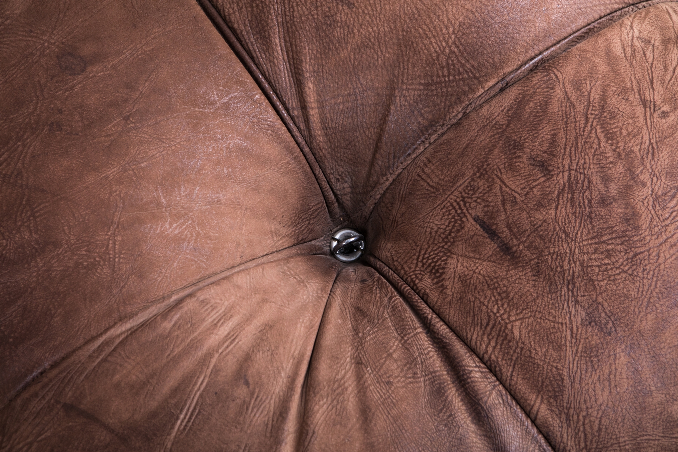 Camaleonda Lounge Chairs In Original Brown Leather by Mario Bellini - 1970s