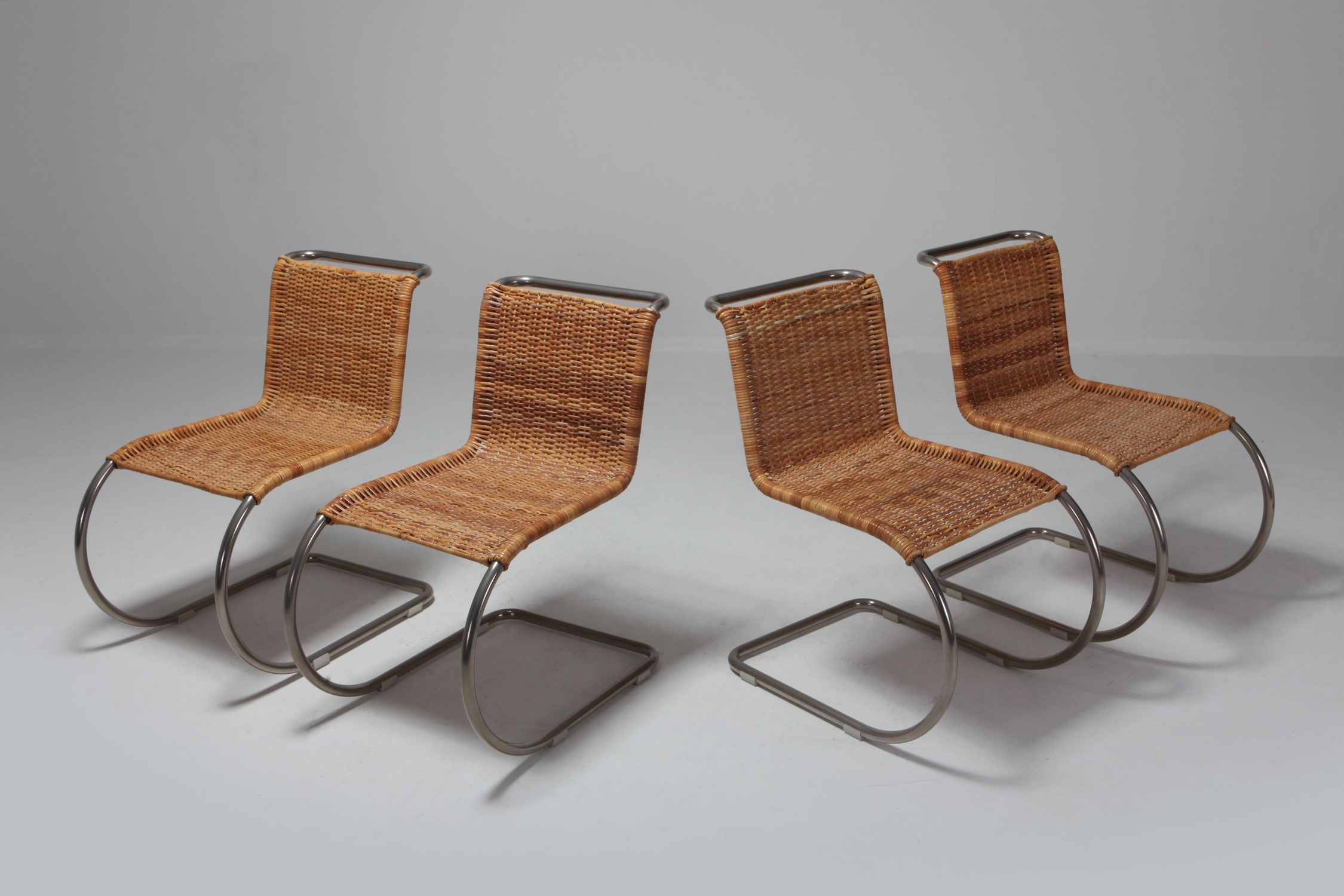 Ludwig Mies van der Rohe Set of Four B42 Weissenhof Chairs by Tecta - 1982