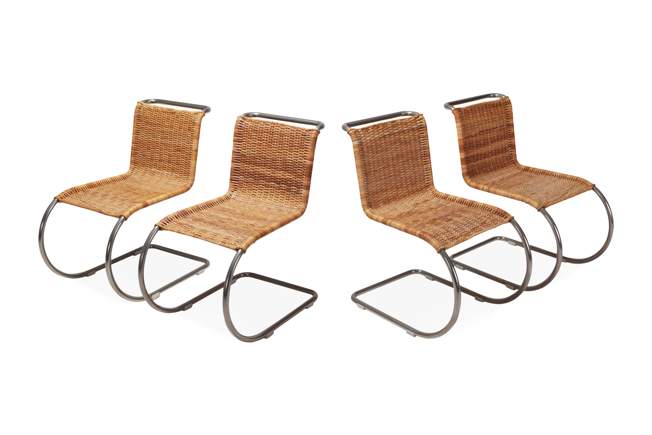 Ludwig Mies van der Rohe Set of Four B42 Weissenhof Chairs by Tecta - 1982