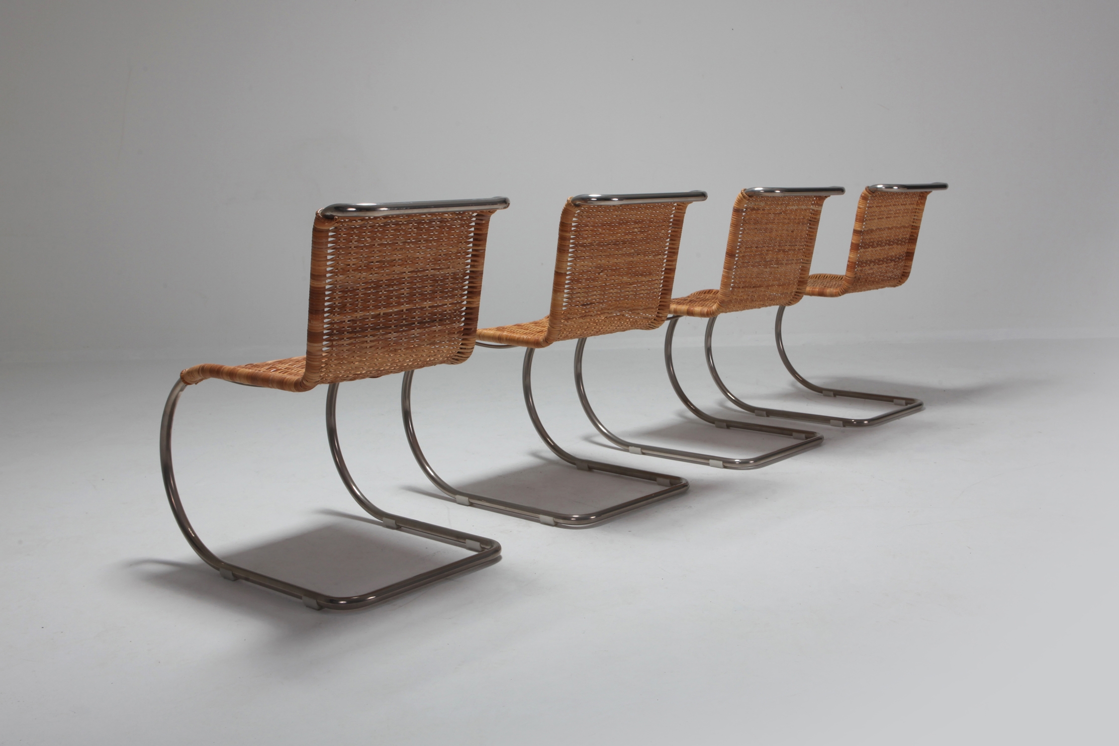 Ludwig Mies van der Rohe Set of Four B42 Weissenhof Chairs by Tecta - 1982