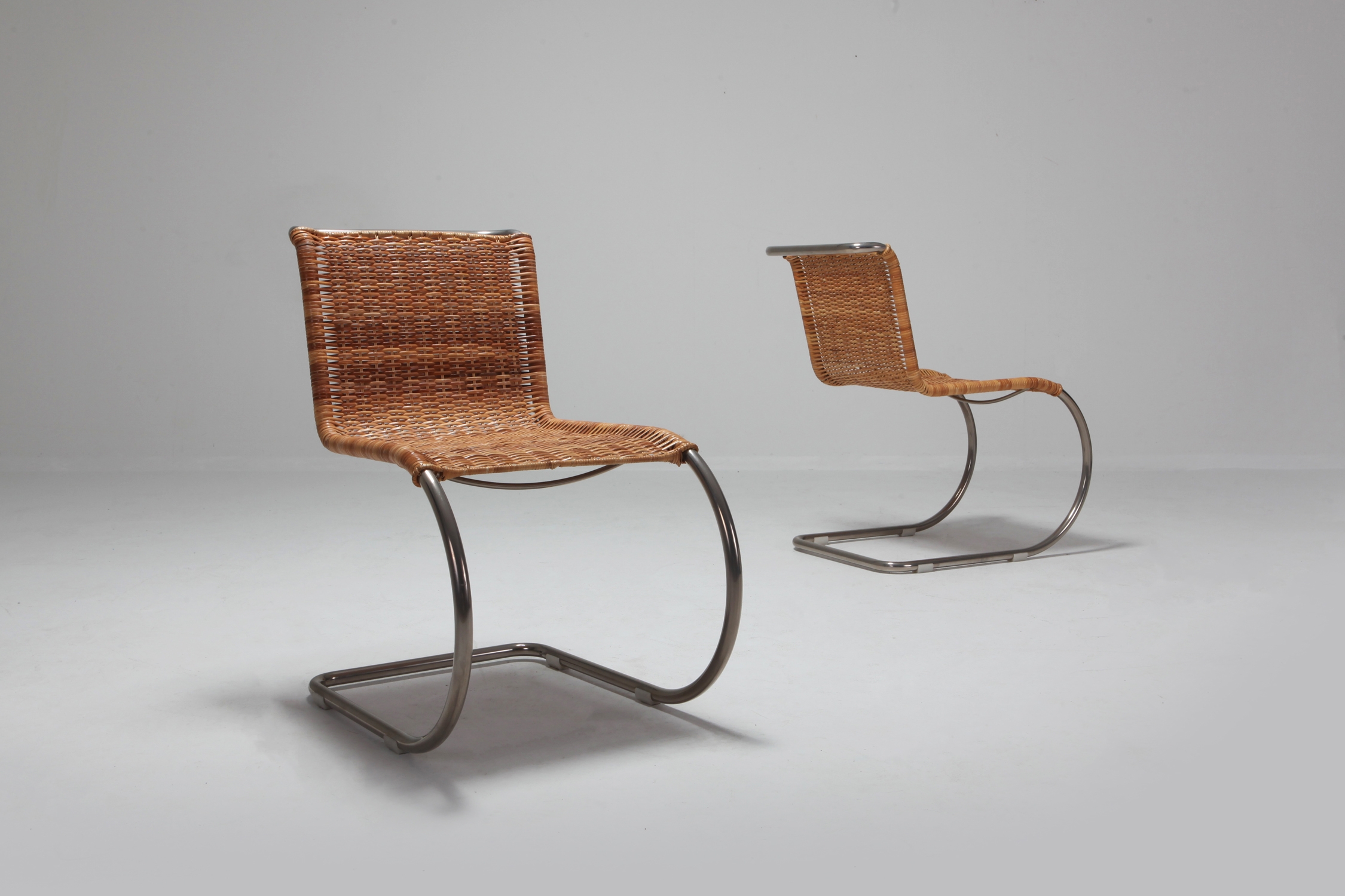 Ludwig Mies van der Rohe Set of Four B42 Weissenhof Chairs by Tecta - 1982