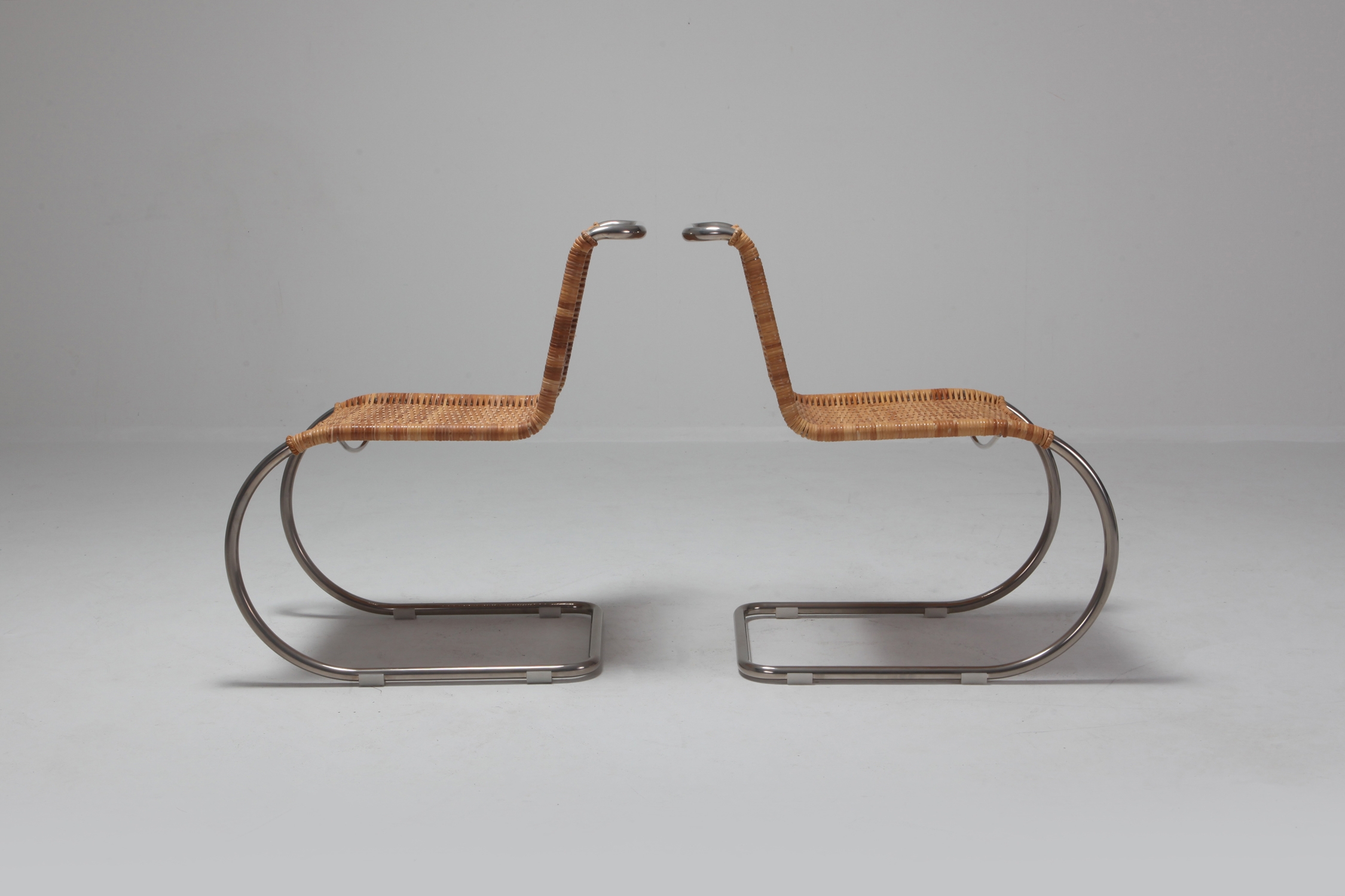 Ludwig Mies van der Rohe Set of Four B42 Weissenhof Chairs by Tecta - 1982