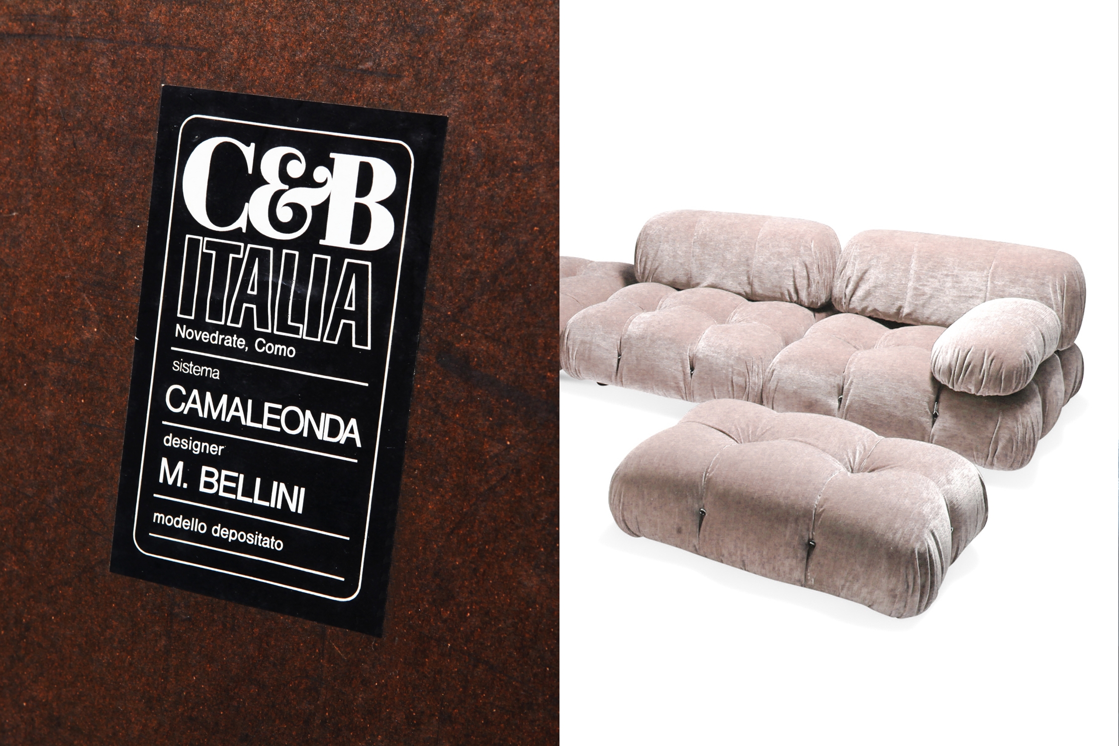 Nude Colored Modular Sofa by Mario Bellini 'Camaleonda' - 1970s