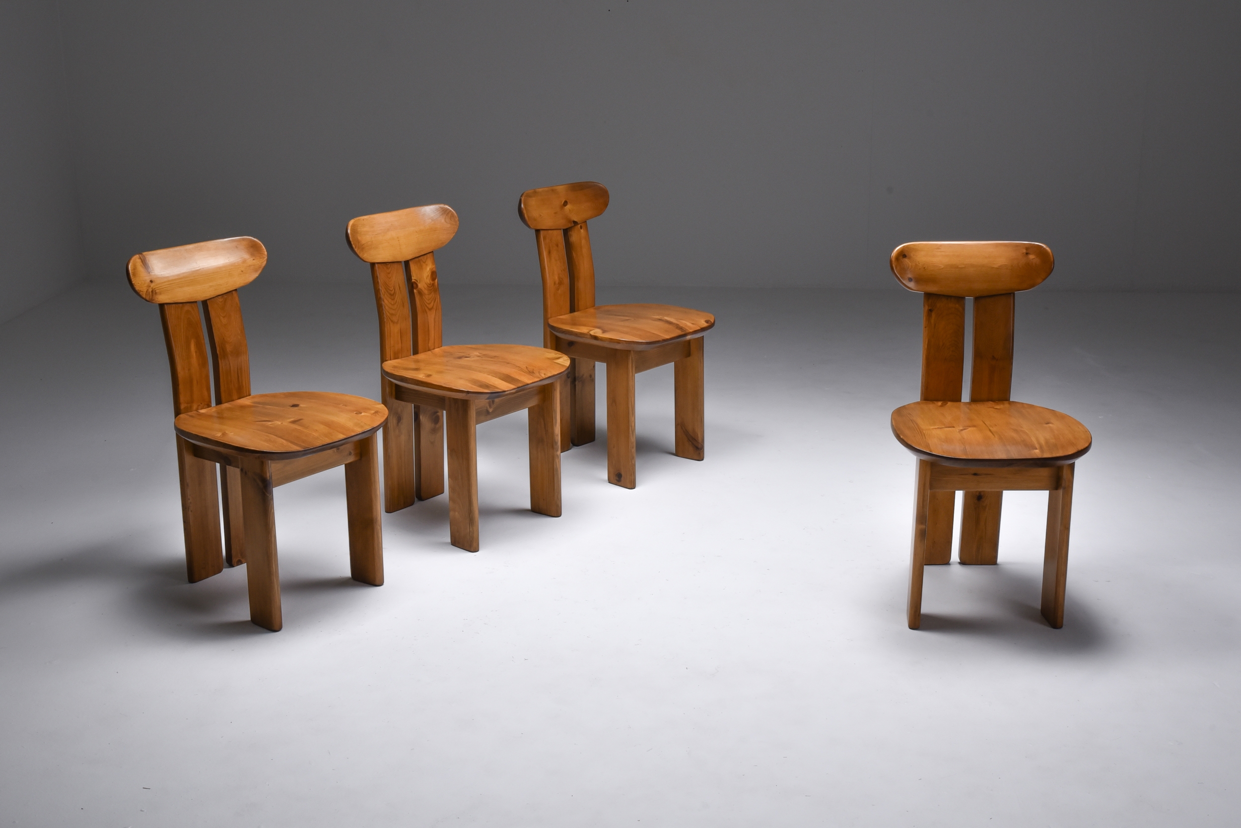 Italian Dining Chairs set Mobilgirgi, Italy - 1970's