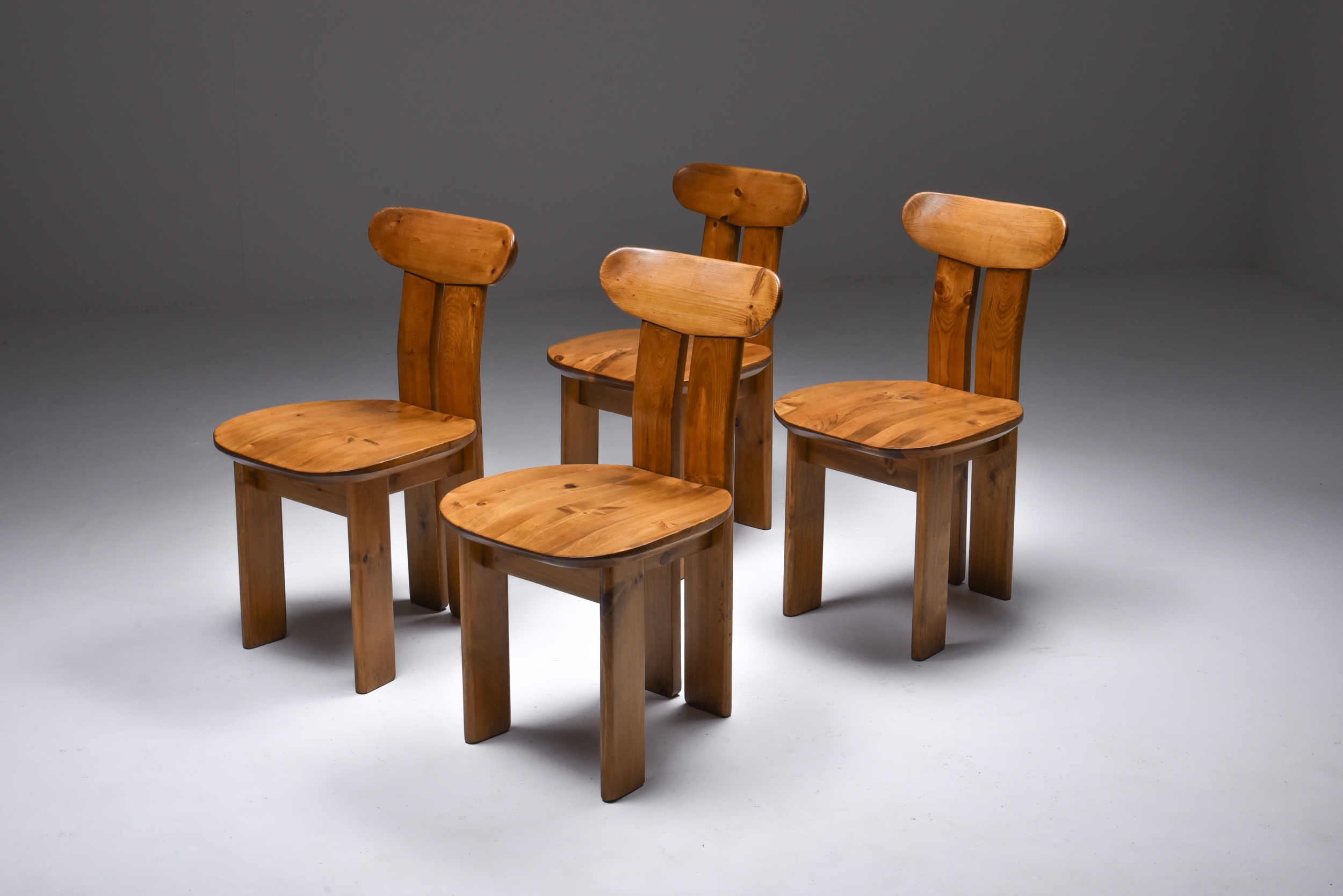 Italian Dining Chairs set Mobilgirgi, Italy - 1970's