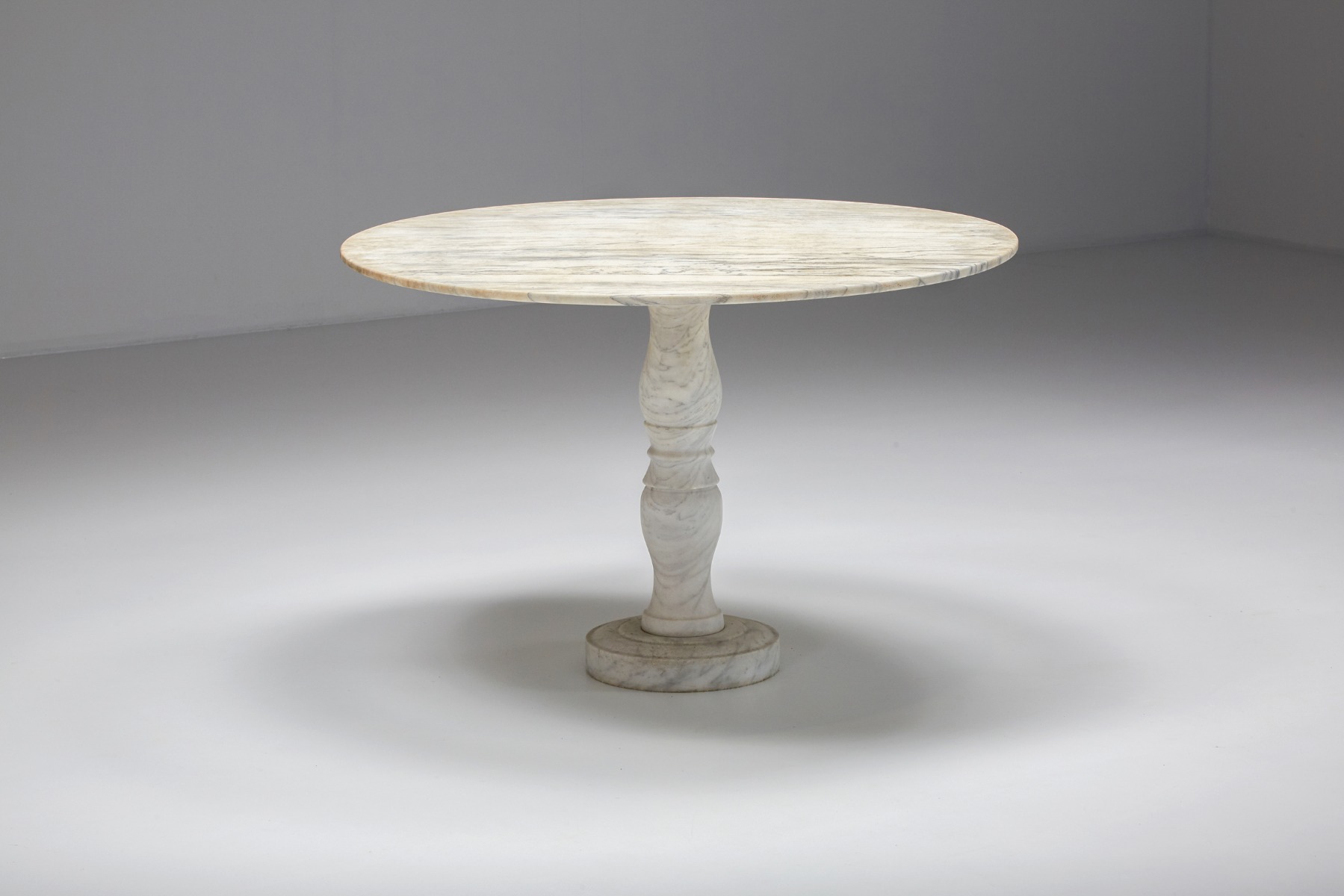 Mangiarotti Style Carrara Marble Garden Table - 1950's