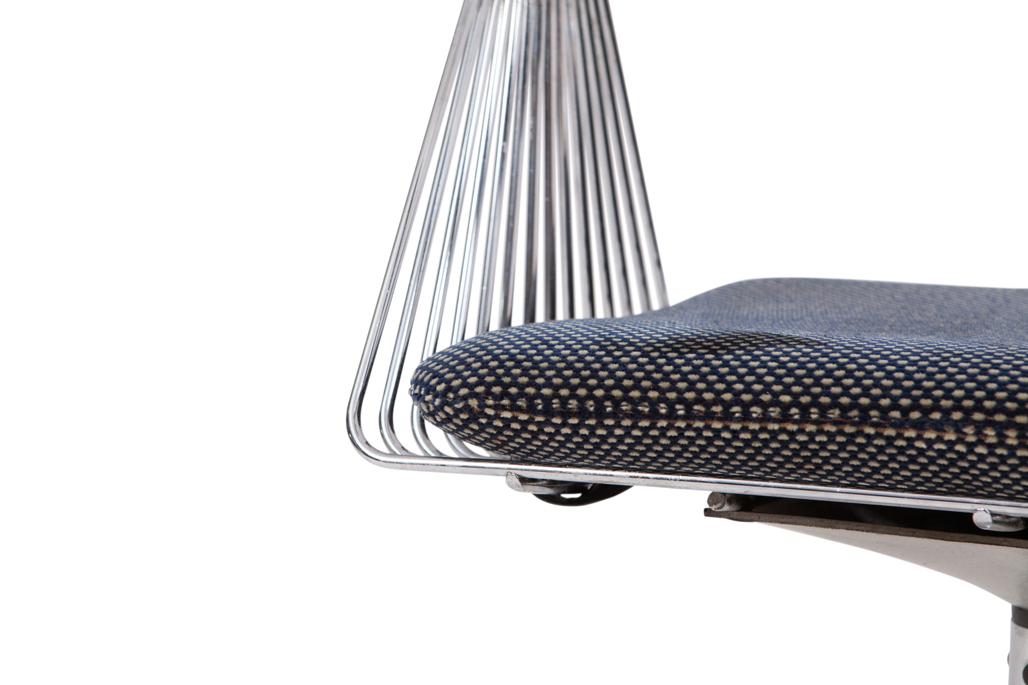 Rudi Verelst Space Age Swivel Armchairs In Chromed Steel - 1970s