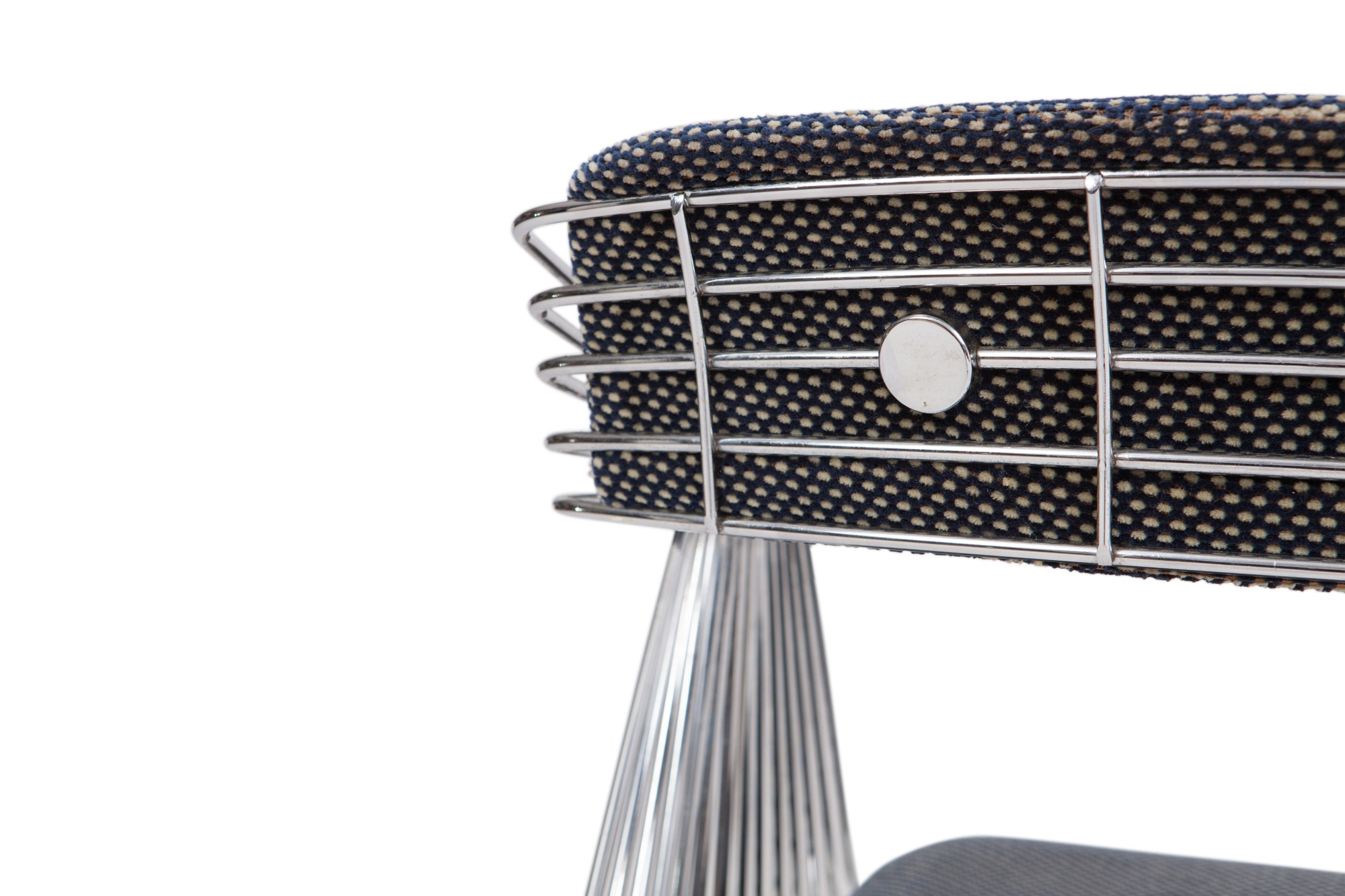 Rudi Verelst Space Age Swivel Armchairs In Chromed Steel - 1970s