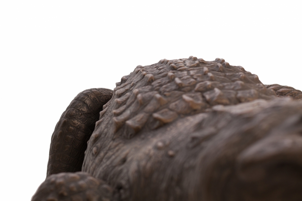 Bronzed Fiber Glass Crocodile - 1980s