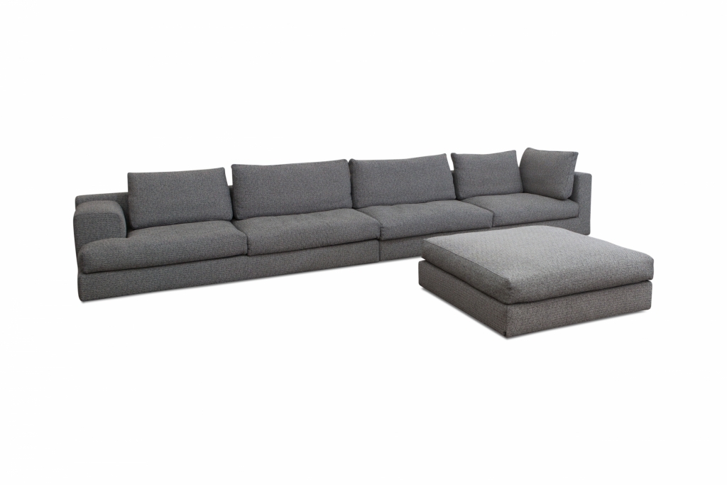 Grey Cassina Modular Sofa Miloe, Piero Lissoni - 2016