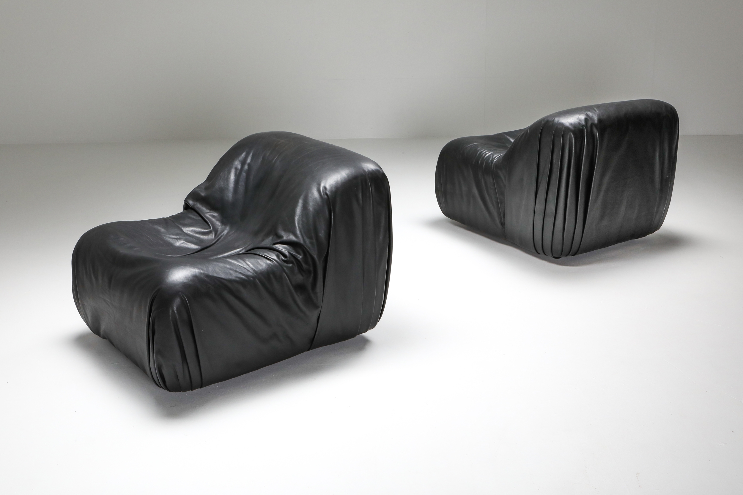 De Sede DS 41 Lounge Chair in High Quality Black Leather - 1970's